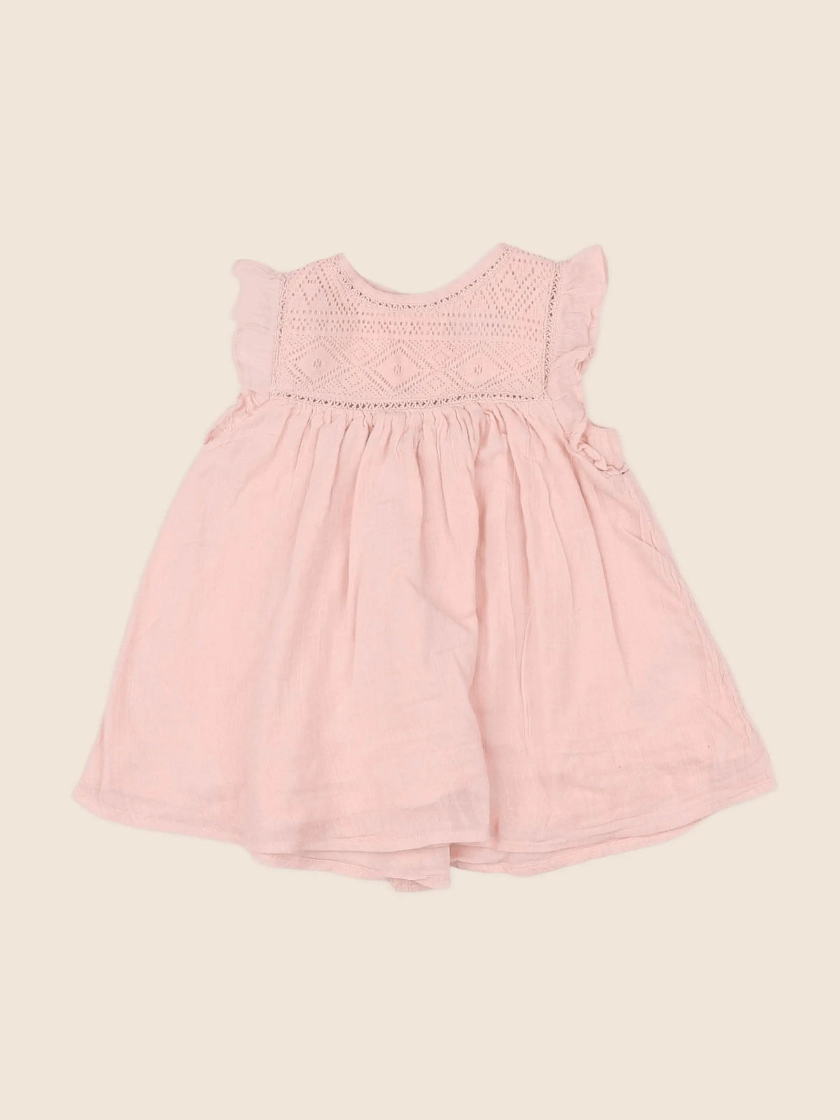 Vertbaudet - robe rose - 6 mois