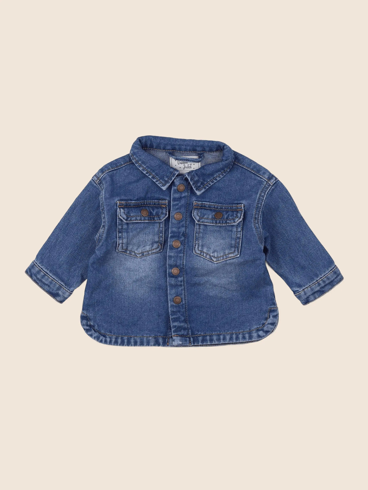 Vertbaudet - chemise bleu - 6 mois