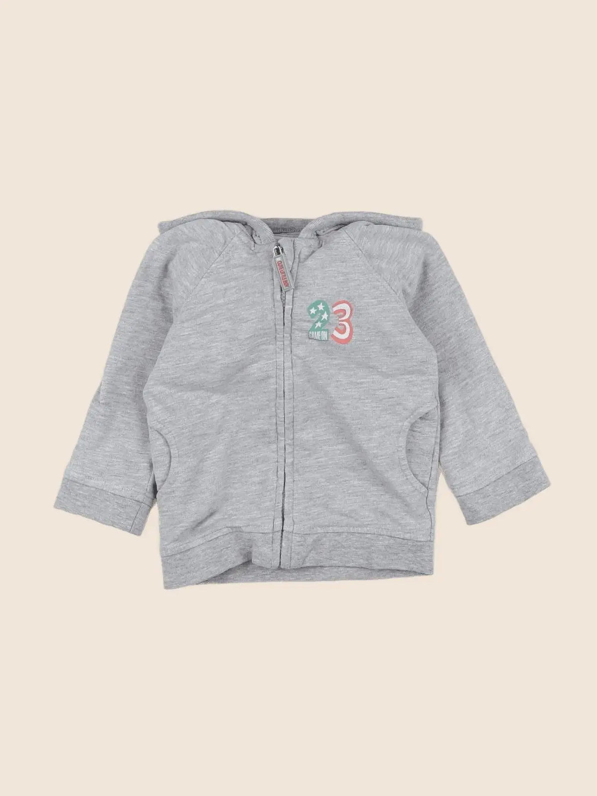 Vertbaudet - sweat gris - 9 mois