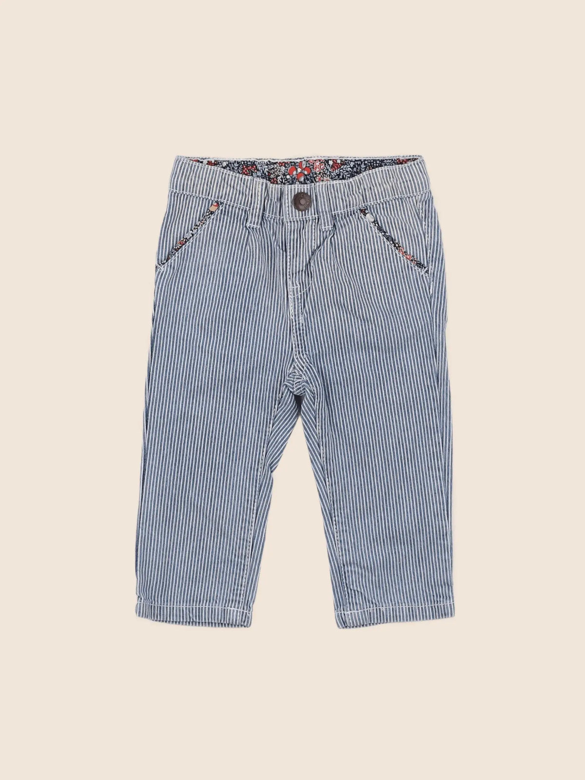 Cyrillus - pantalon bleu - 6 mois