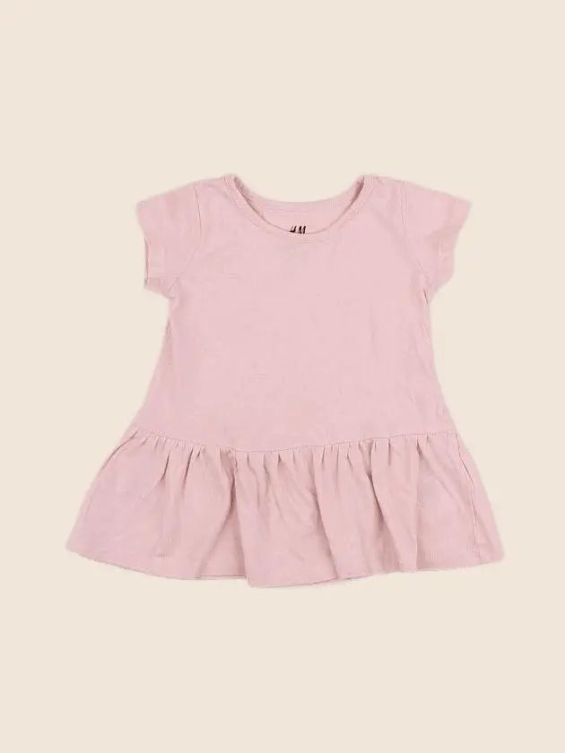 H&M - robe rose - 6/9 mois