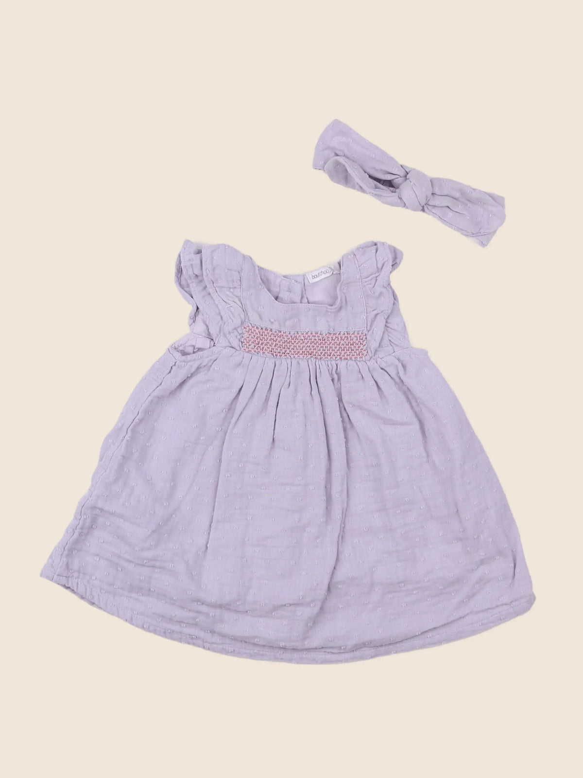 Boutchou - robe violet - 3 mois