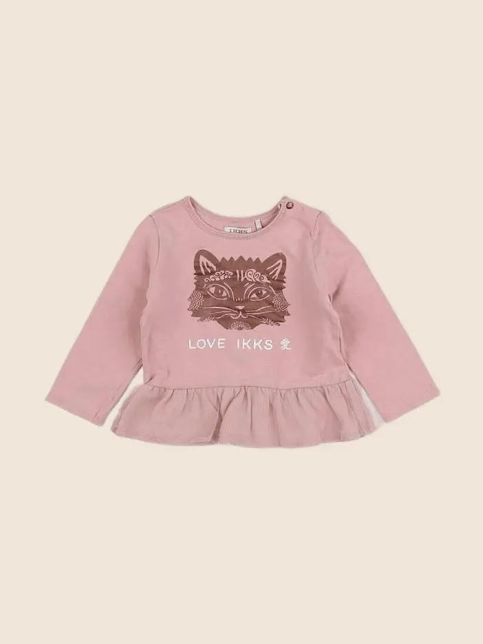 IKKS - tee-shirt rose - 18 mois