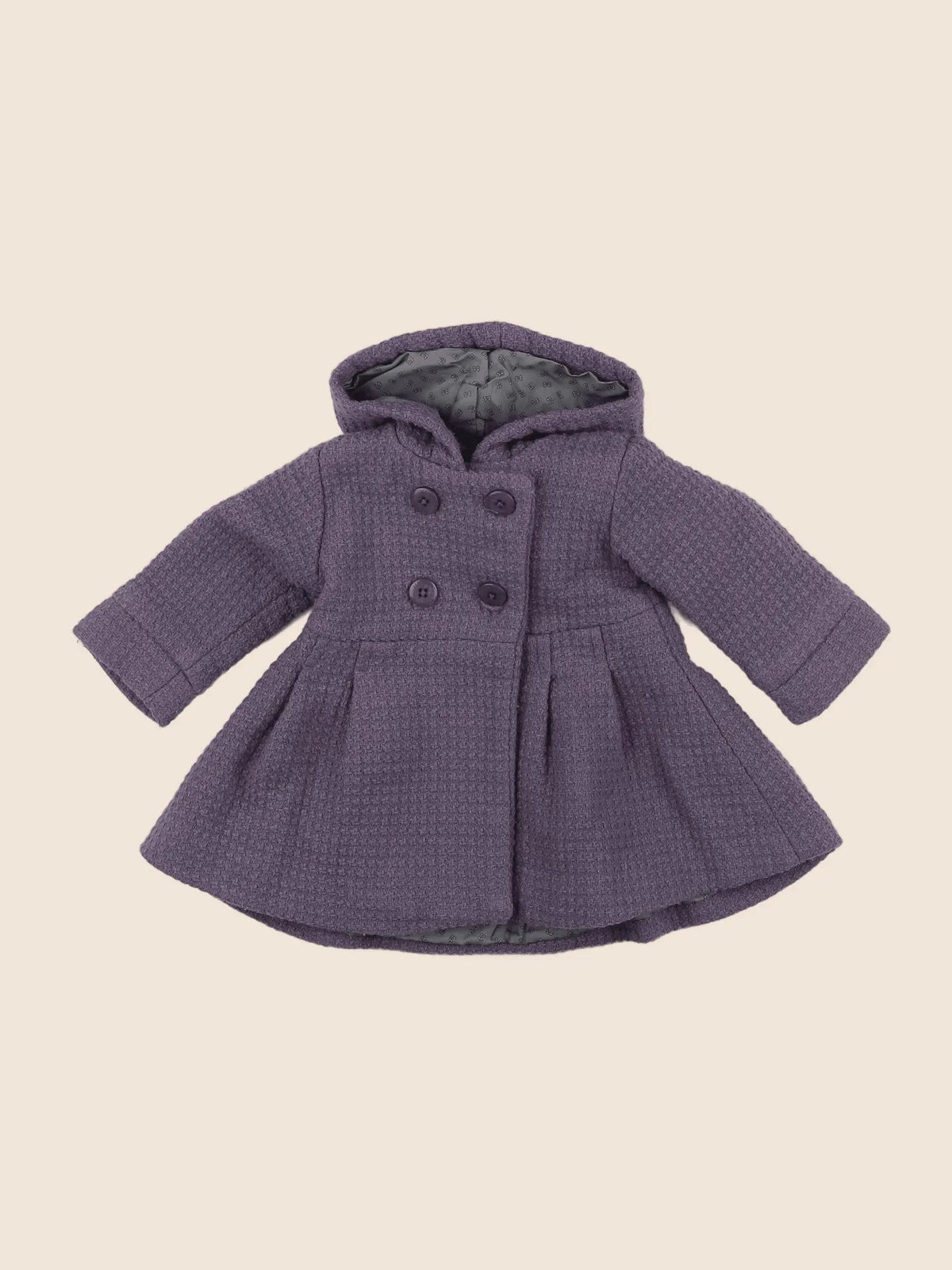 Vertbaudet - manteau violet - 12 mois
