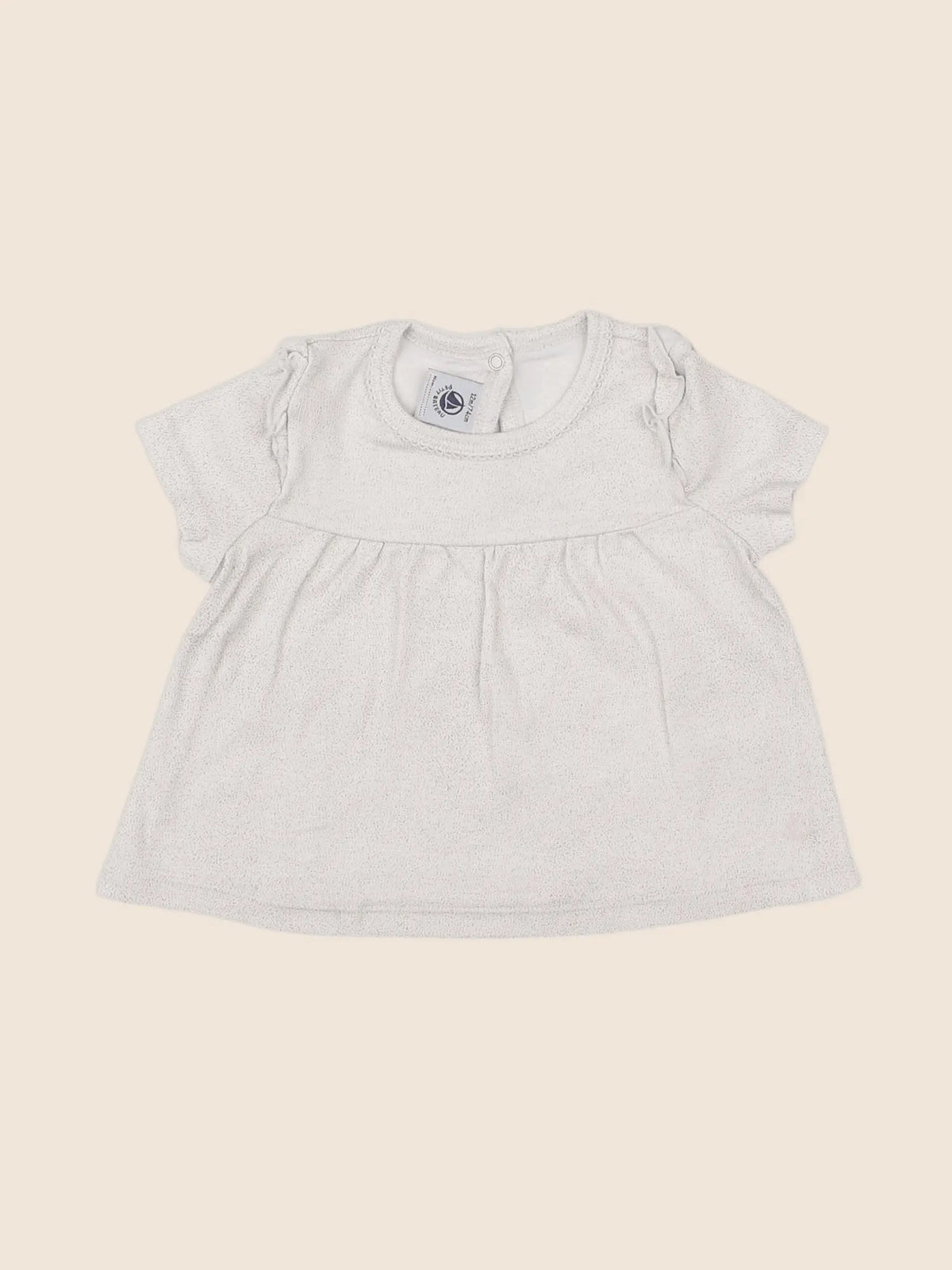 Petit Bateau - tee-shirt beige - 12 mois