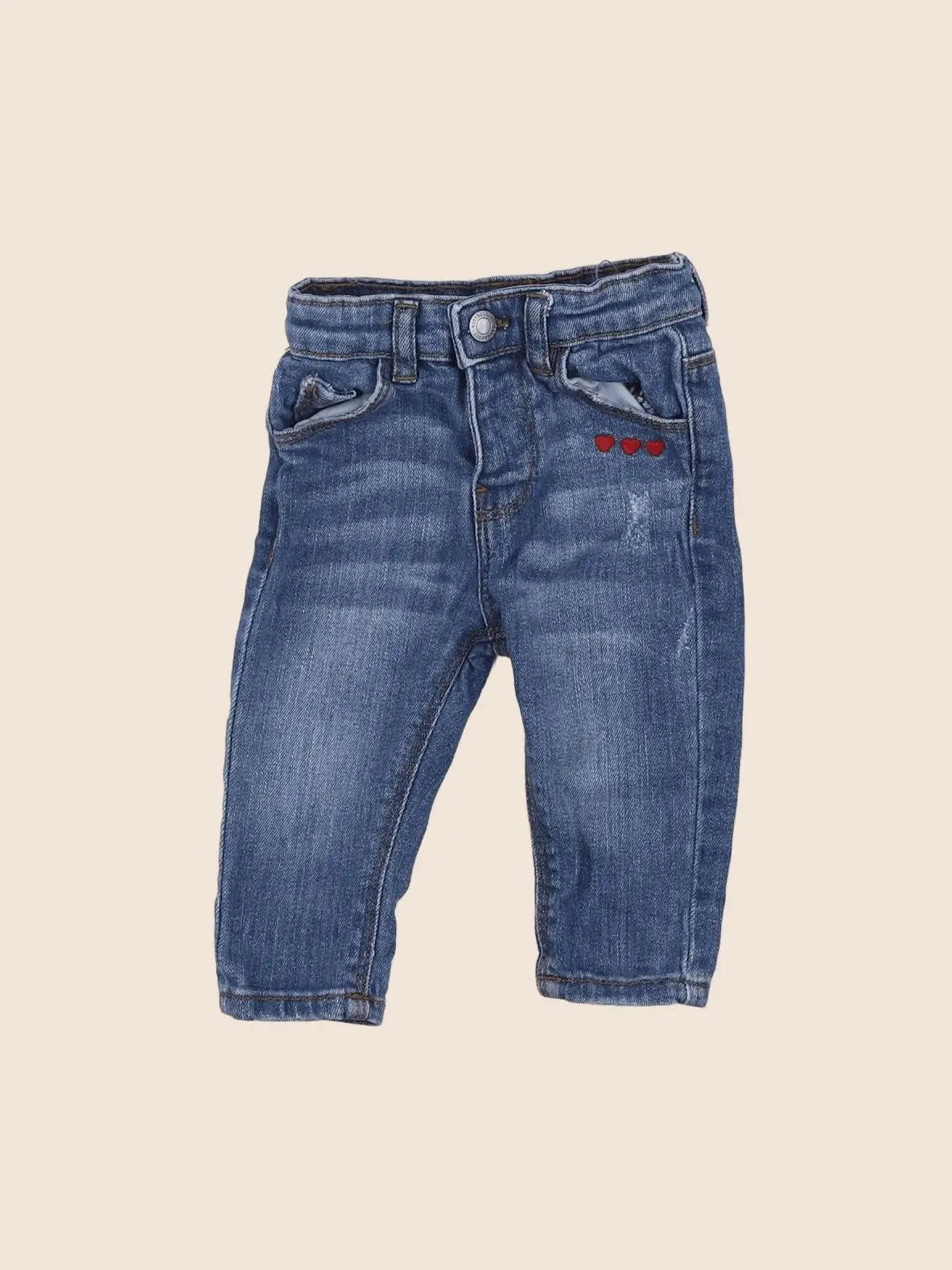 Vertbaudet - jean bleu - 6 mois