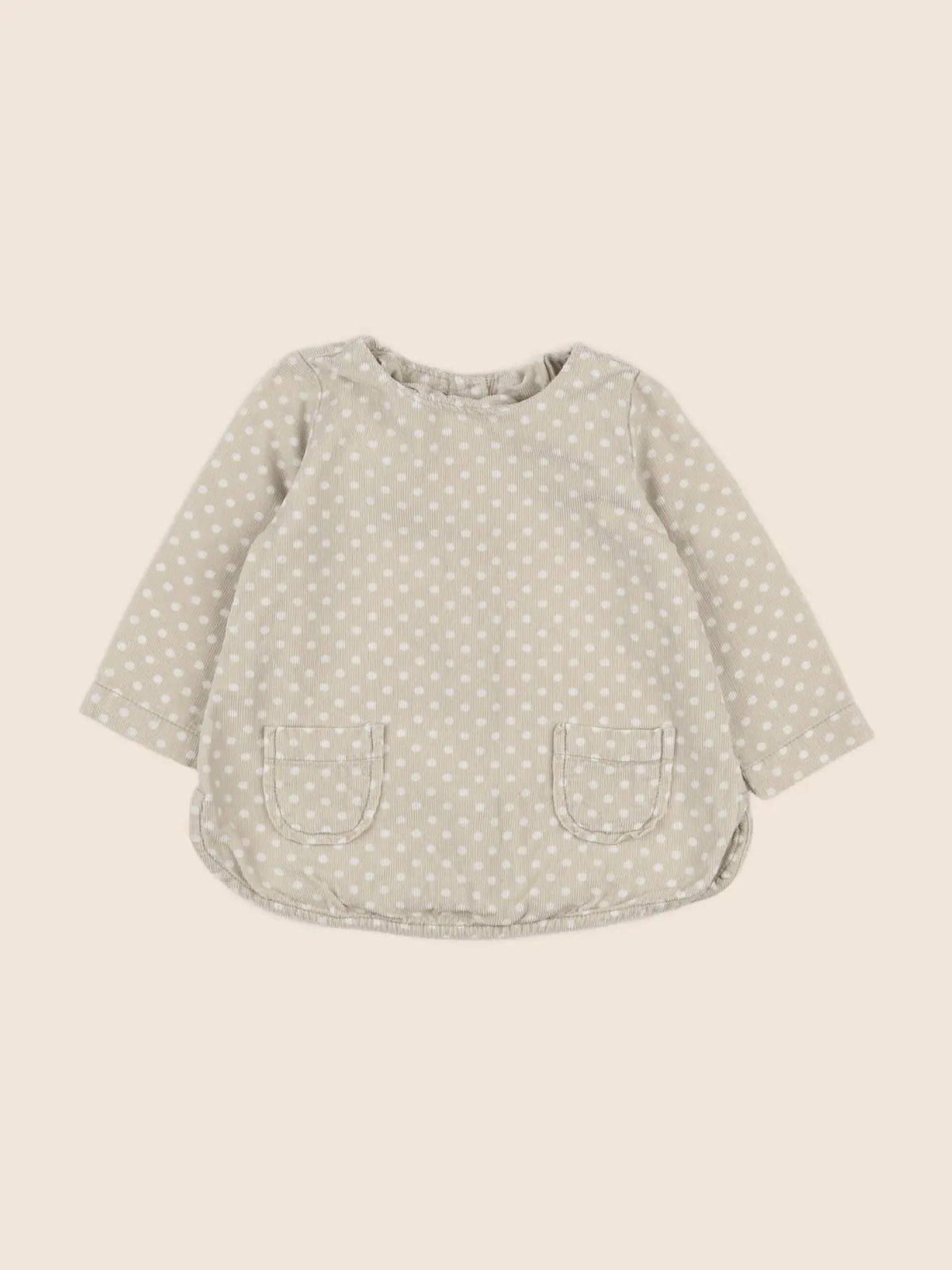 Benetton - robe beige - 3/6 mois