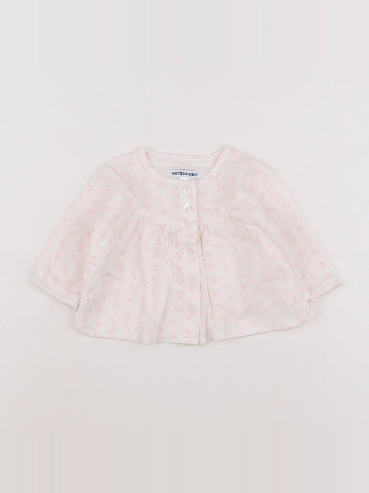 Vertbaudet - blouse blanc - 3 mois