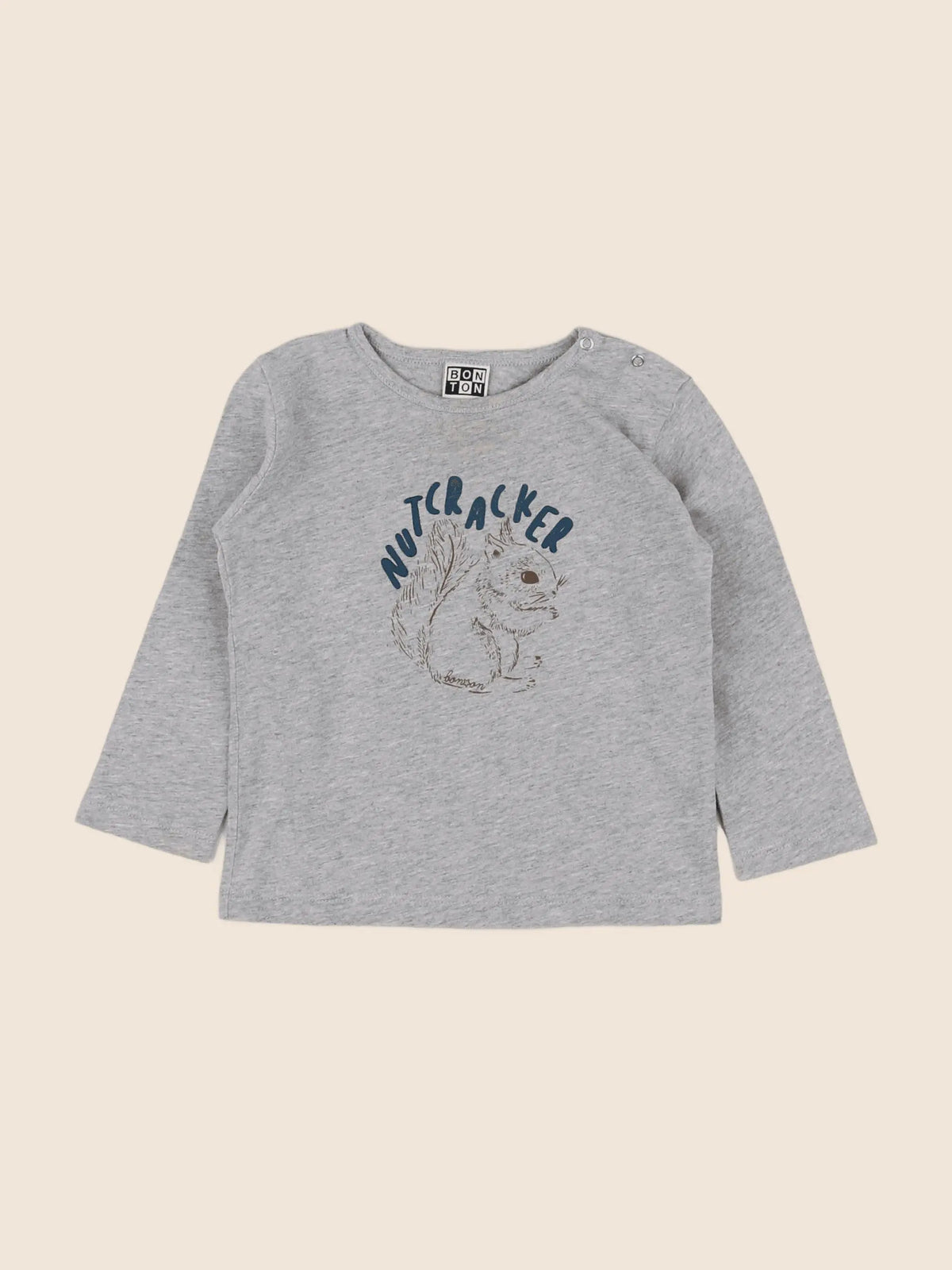 Bonton - tee-shirt gris - 12 mois
