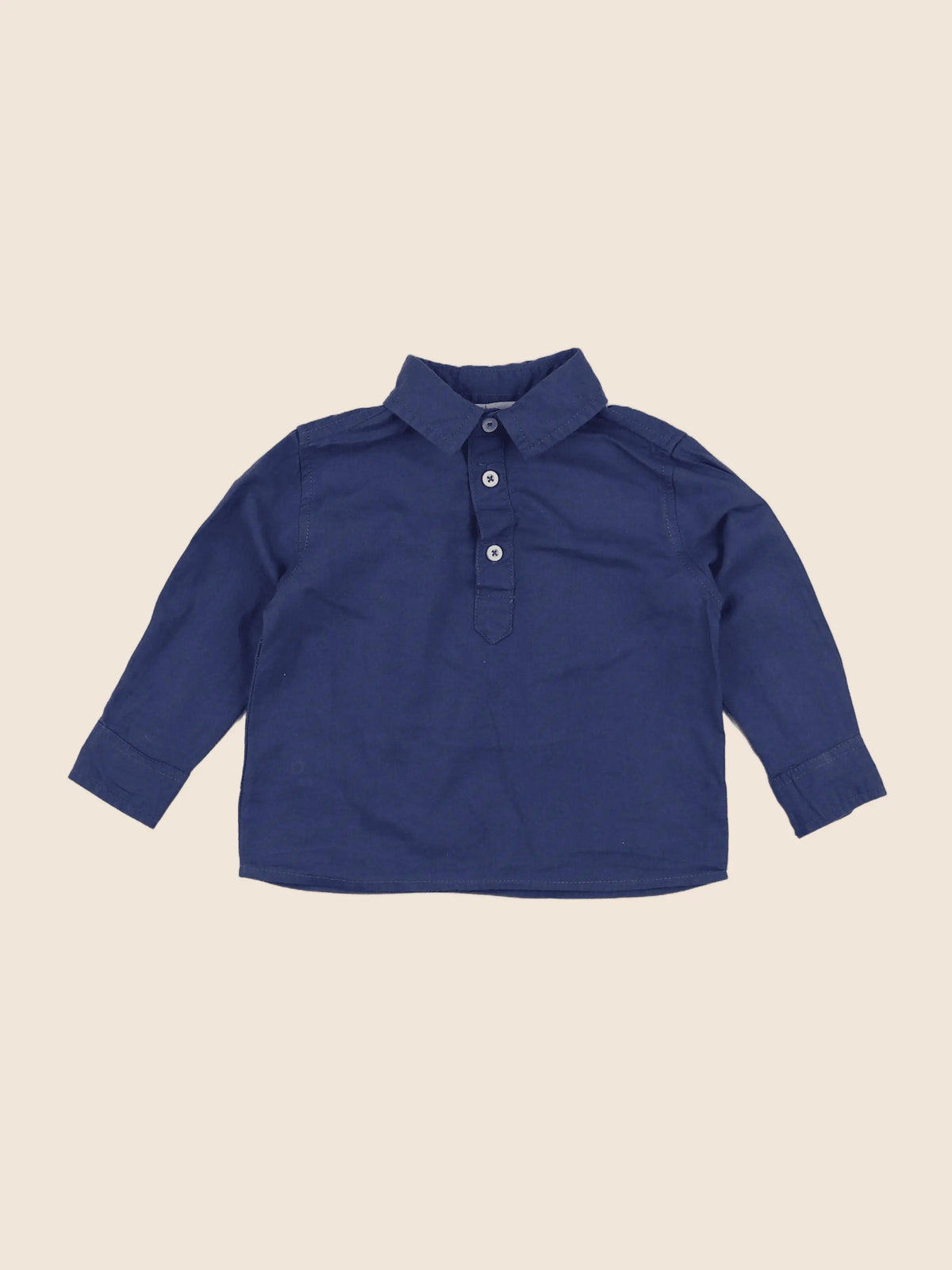 Mango - chemise bleu - 12 mois