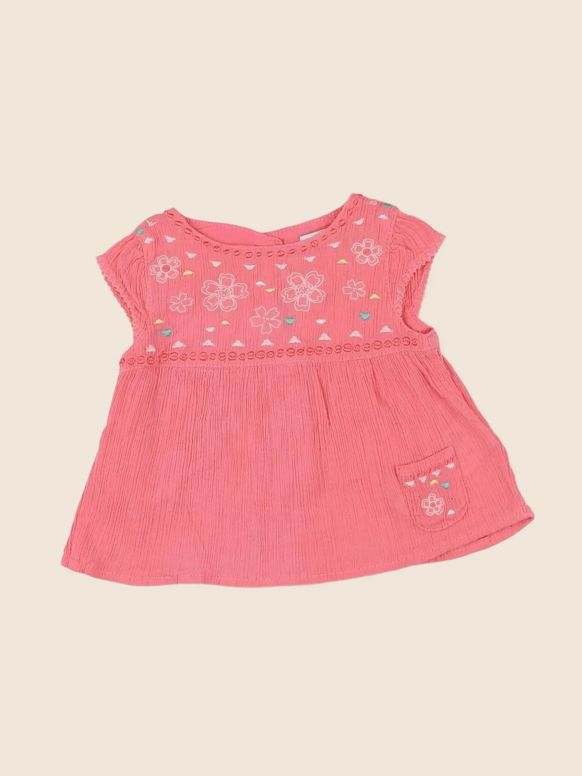 Vertbaudet - blouse rose - 3 mois