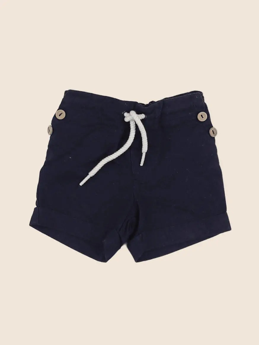 Natalys - short bleu - 6 mois