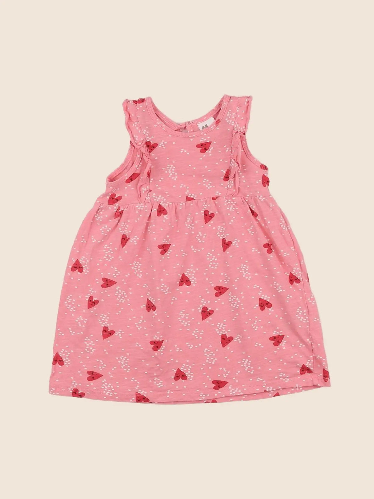 H&M - robe rose - 12 mois