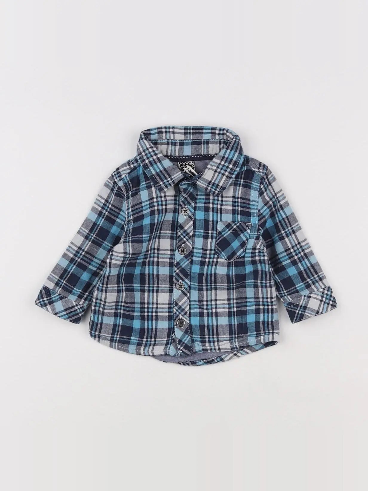 Tape à l'oeil - chemise bleu - 3 mois