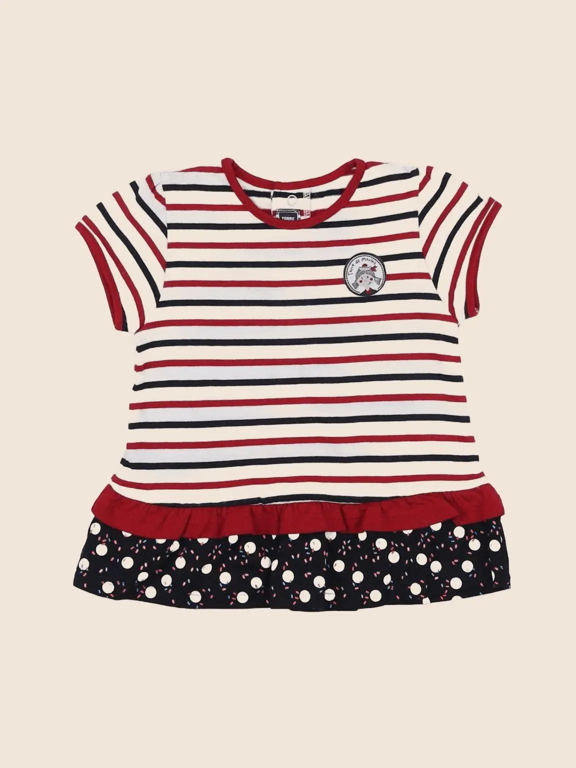 Terre de marins - robe multicolore - 12 mois