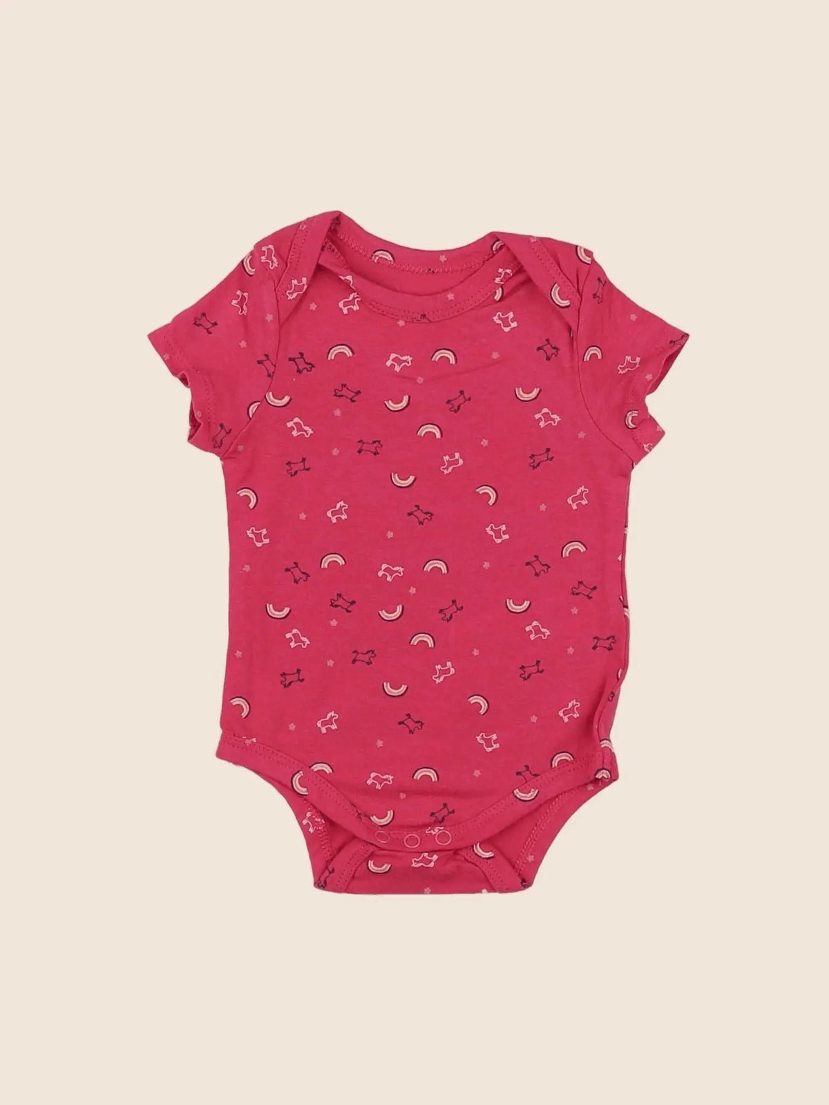 Tape à l'oeil - body rose - 3 mois