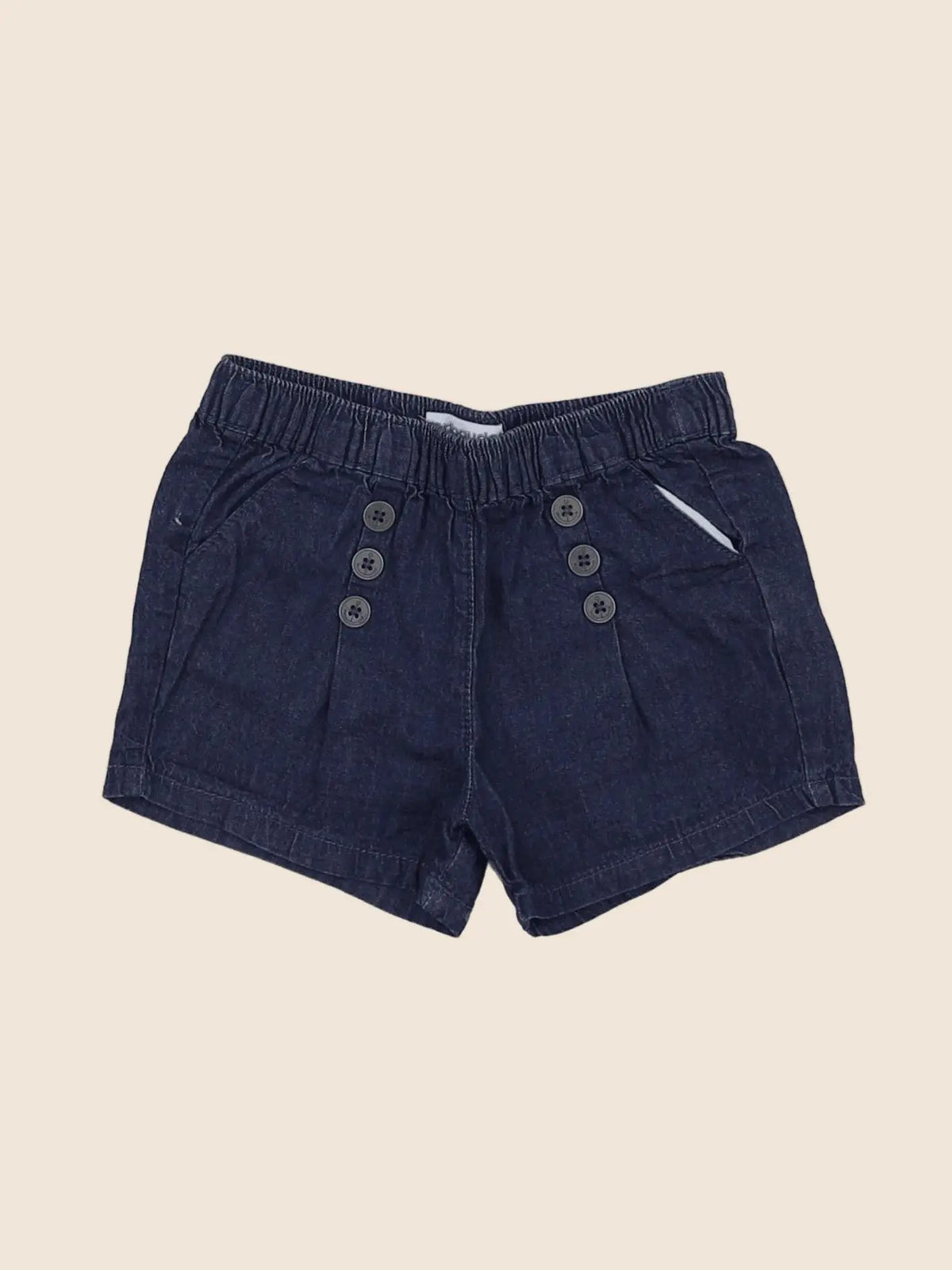 Vertbaudet - short bleu - 12 mois