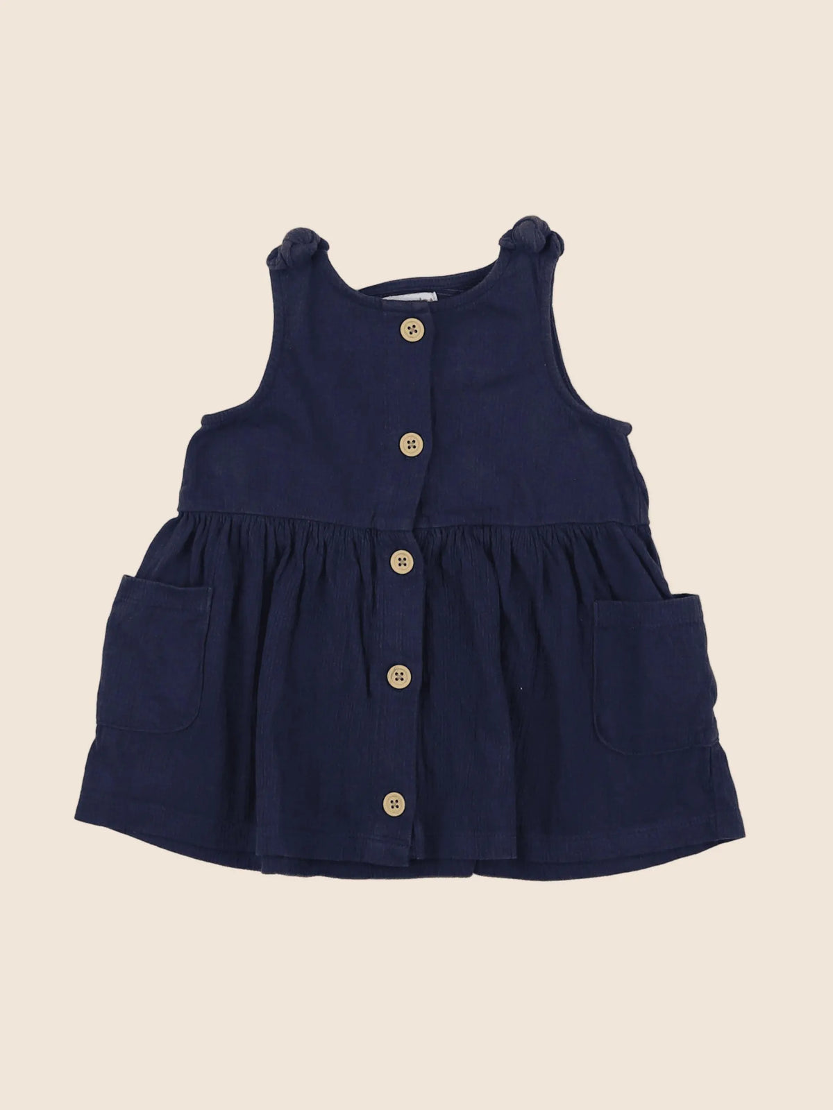 Vertbaudet - robe bleu - 12 mois
