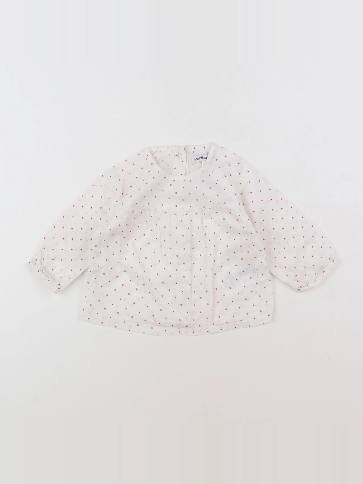 Vertbaudet - blouse blanc - 9 mois