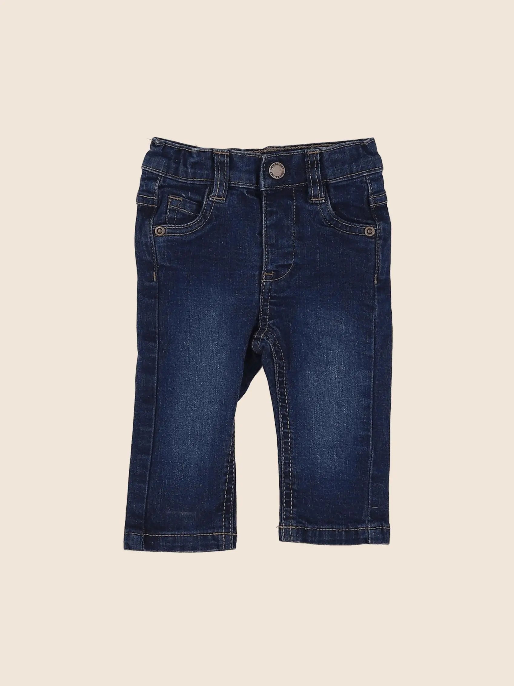 Vertbaudet - jean bleu - 3 mois
