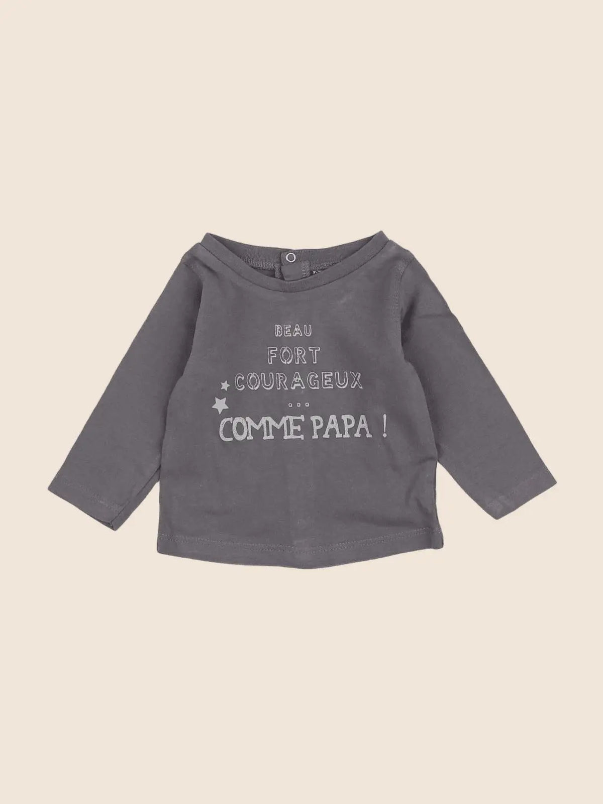 Tape à l'oeil - tee-shirt gris - 3 mois