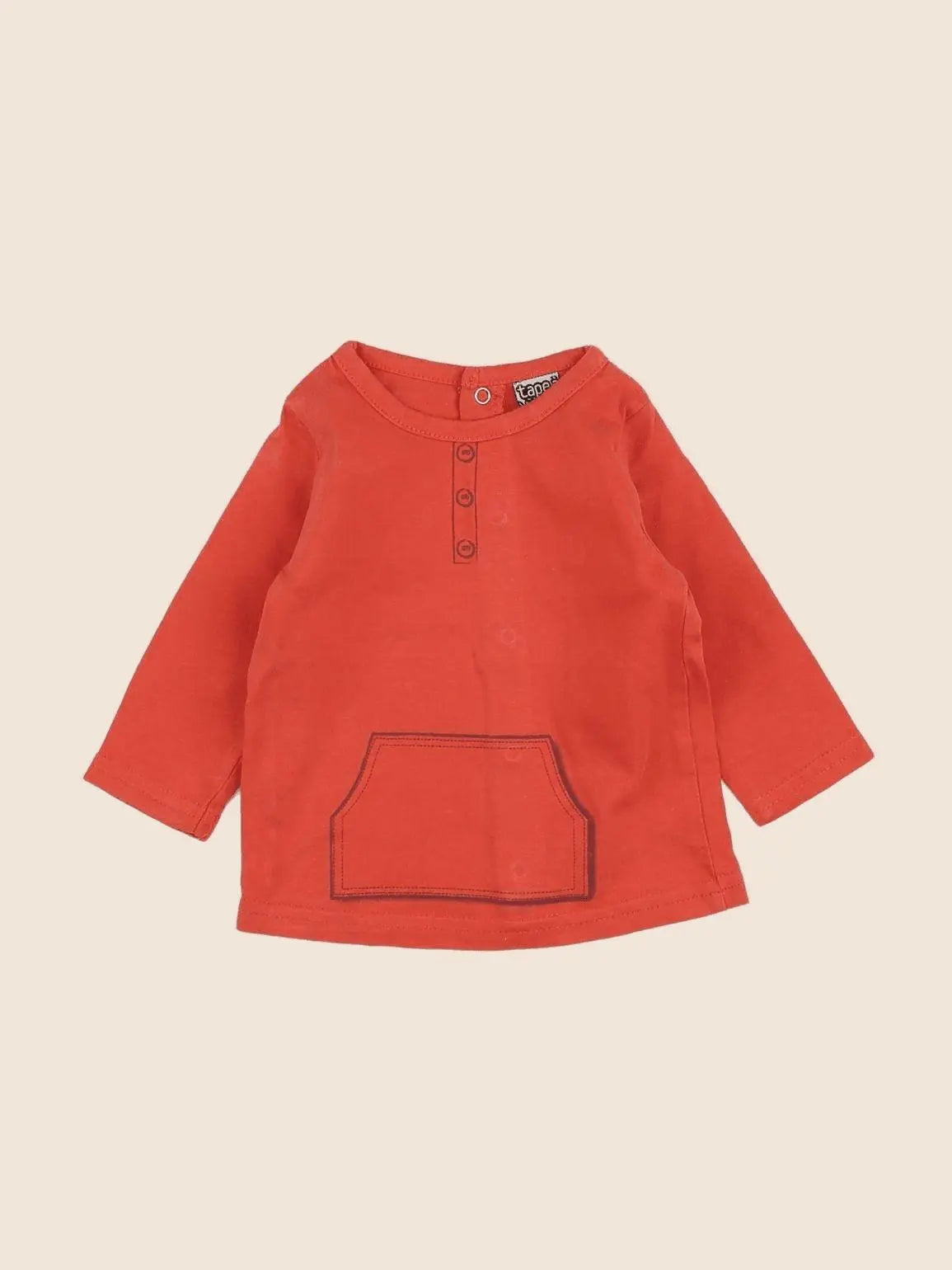 Tape à l'oeil - tee-shirt orange - 3 mois