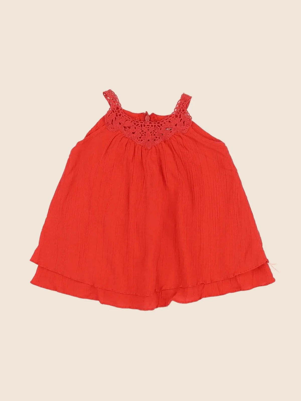 Zara - robe rouge - 6/9 mois