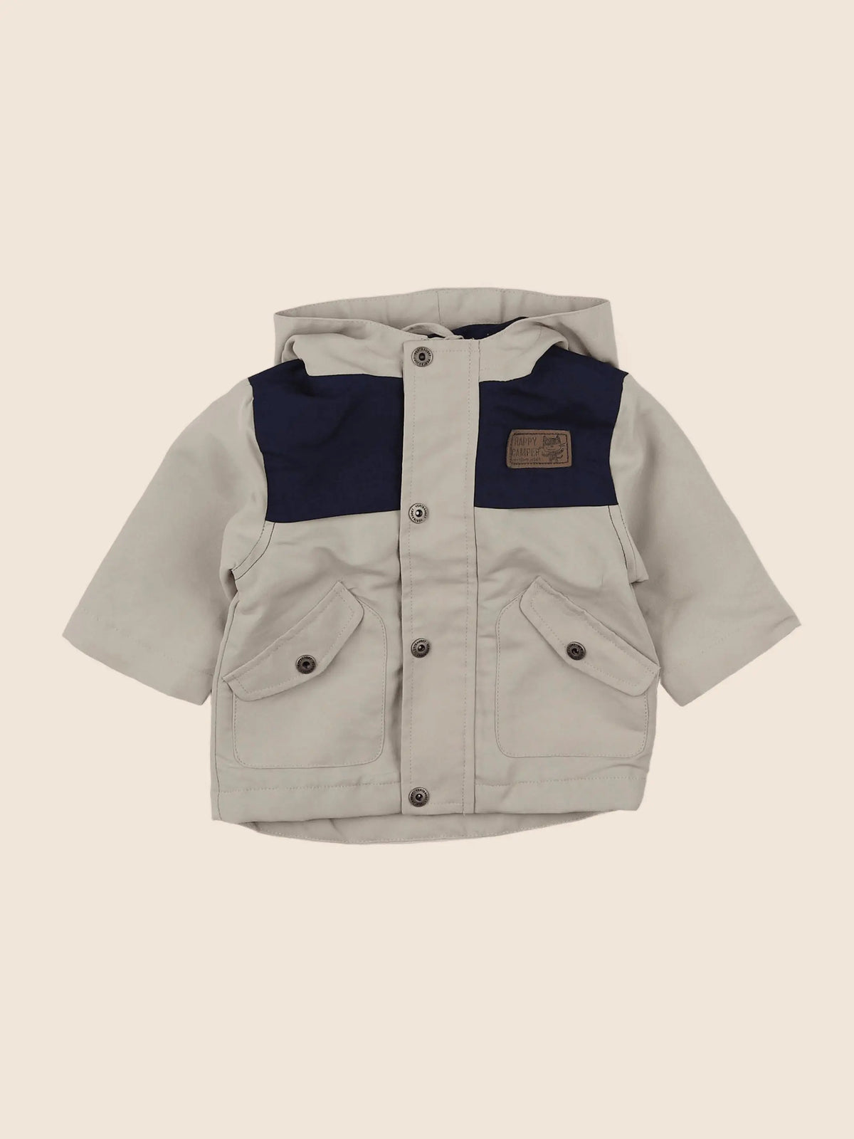 Vertbaudet - imperméable marron, bleu - 3 mois