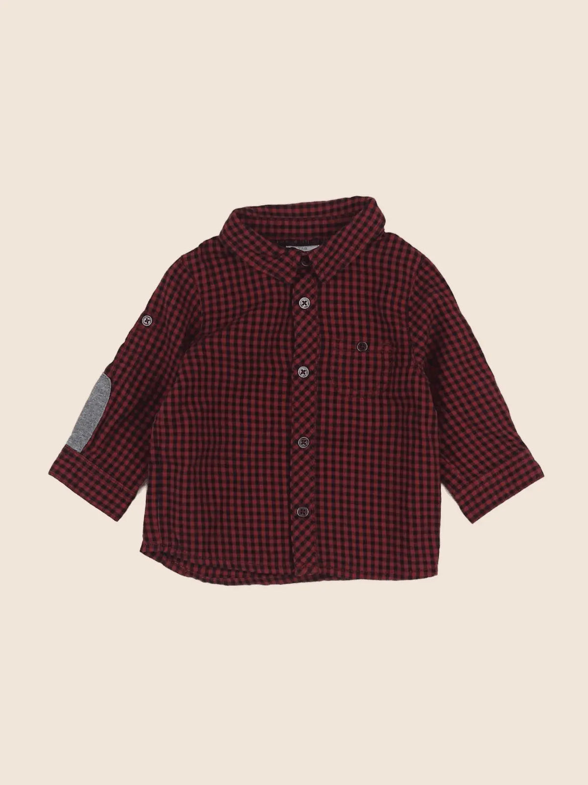 Tape à l'oeil - chemise rouge - 6 mois