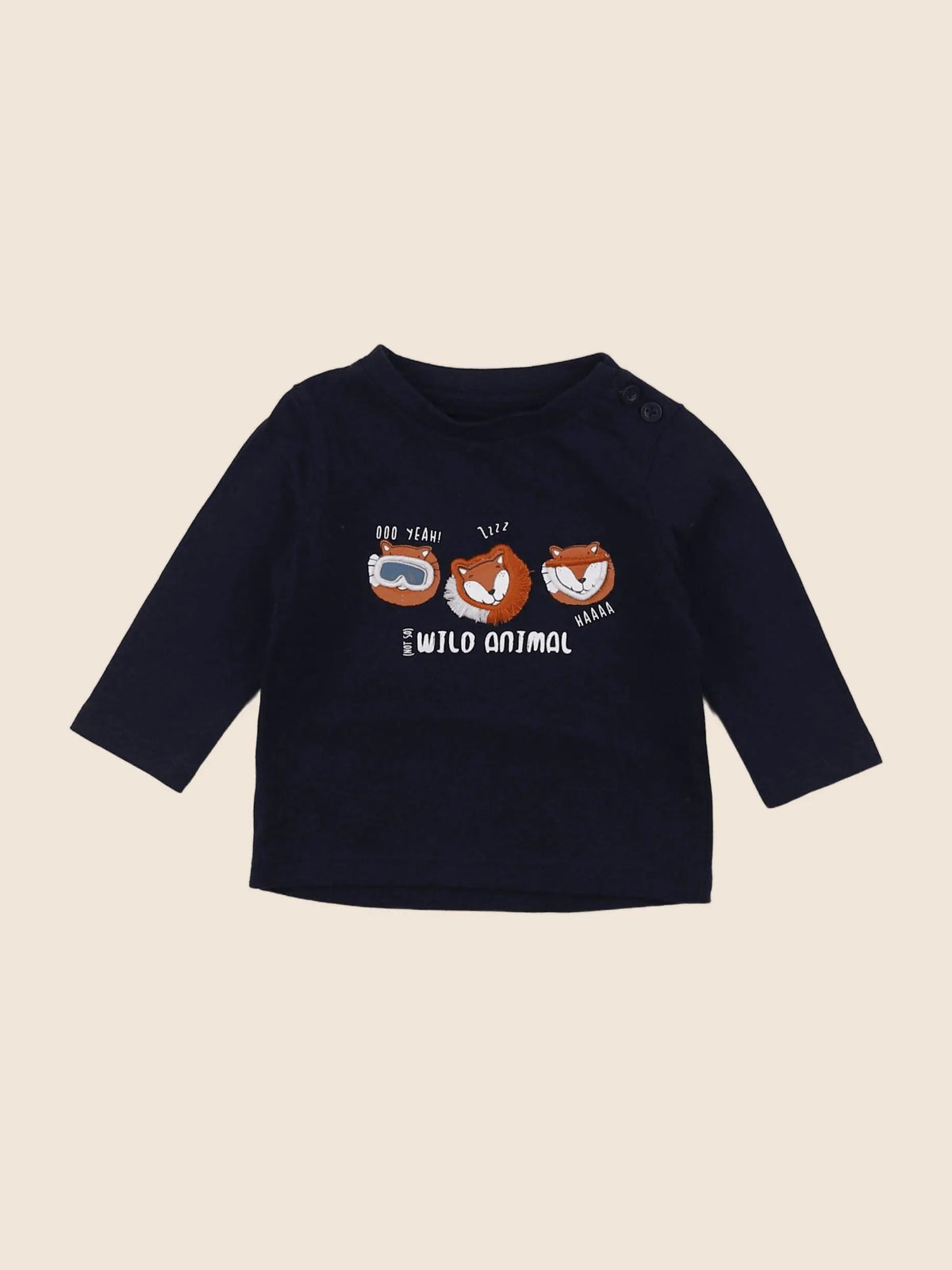 Vertbaudet - tee-shirt bleu - 3 mois