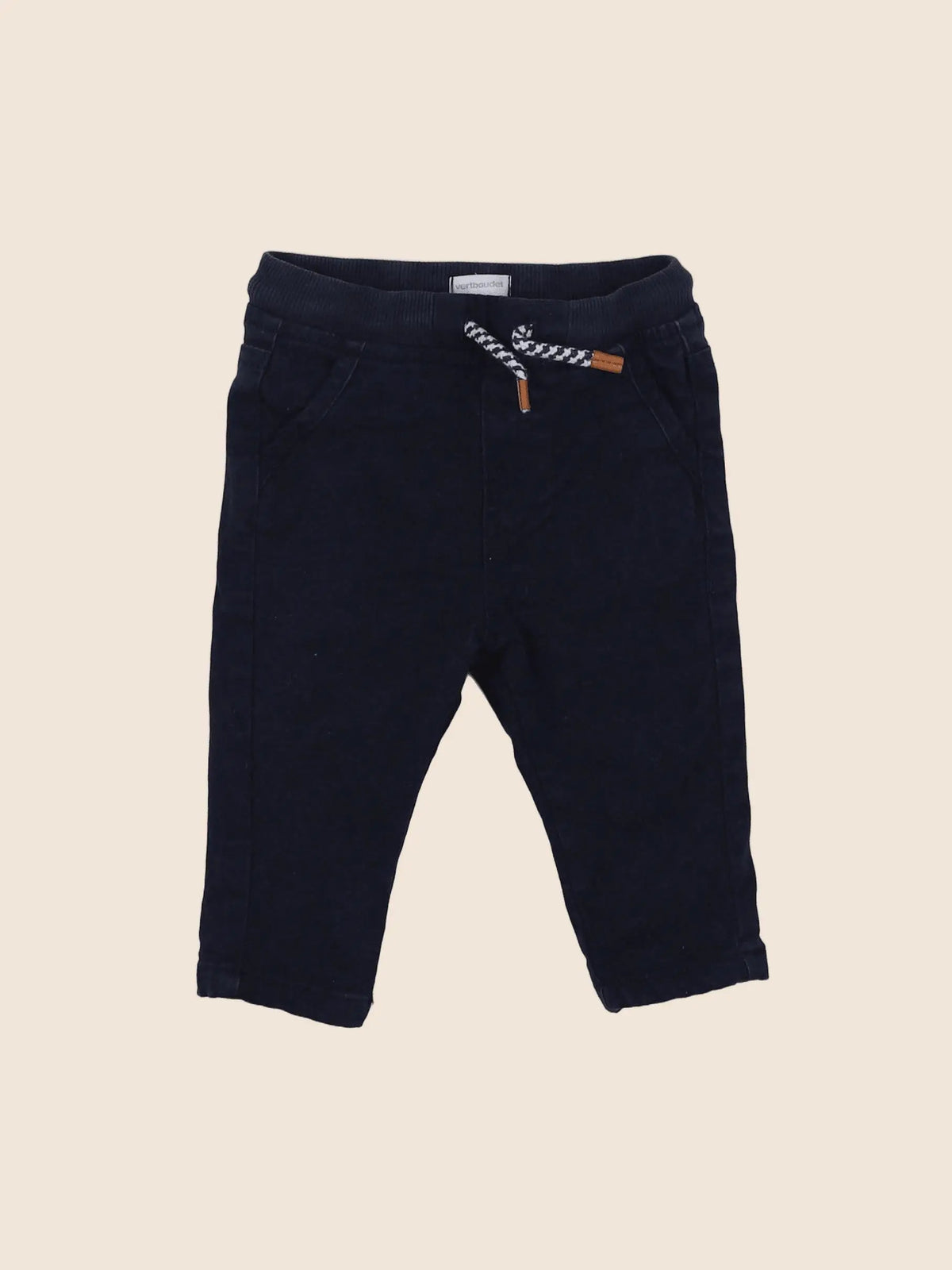 Vertbaudet - pantalon bleu - 6 mois