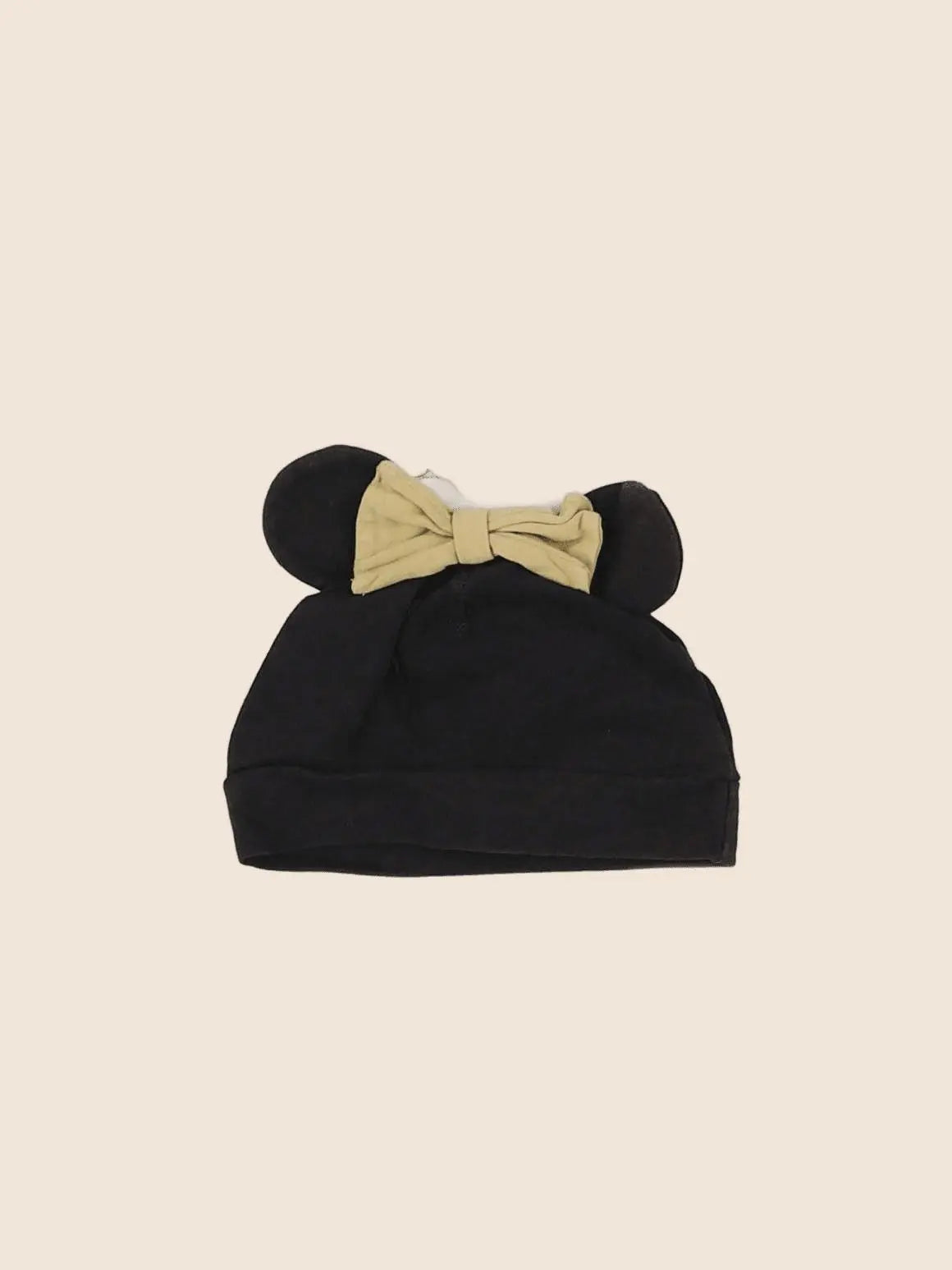 H&M - bonnet noir - 2/4 mois