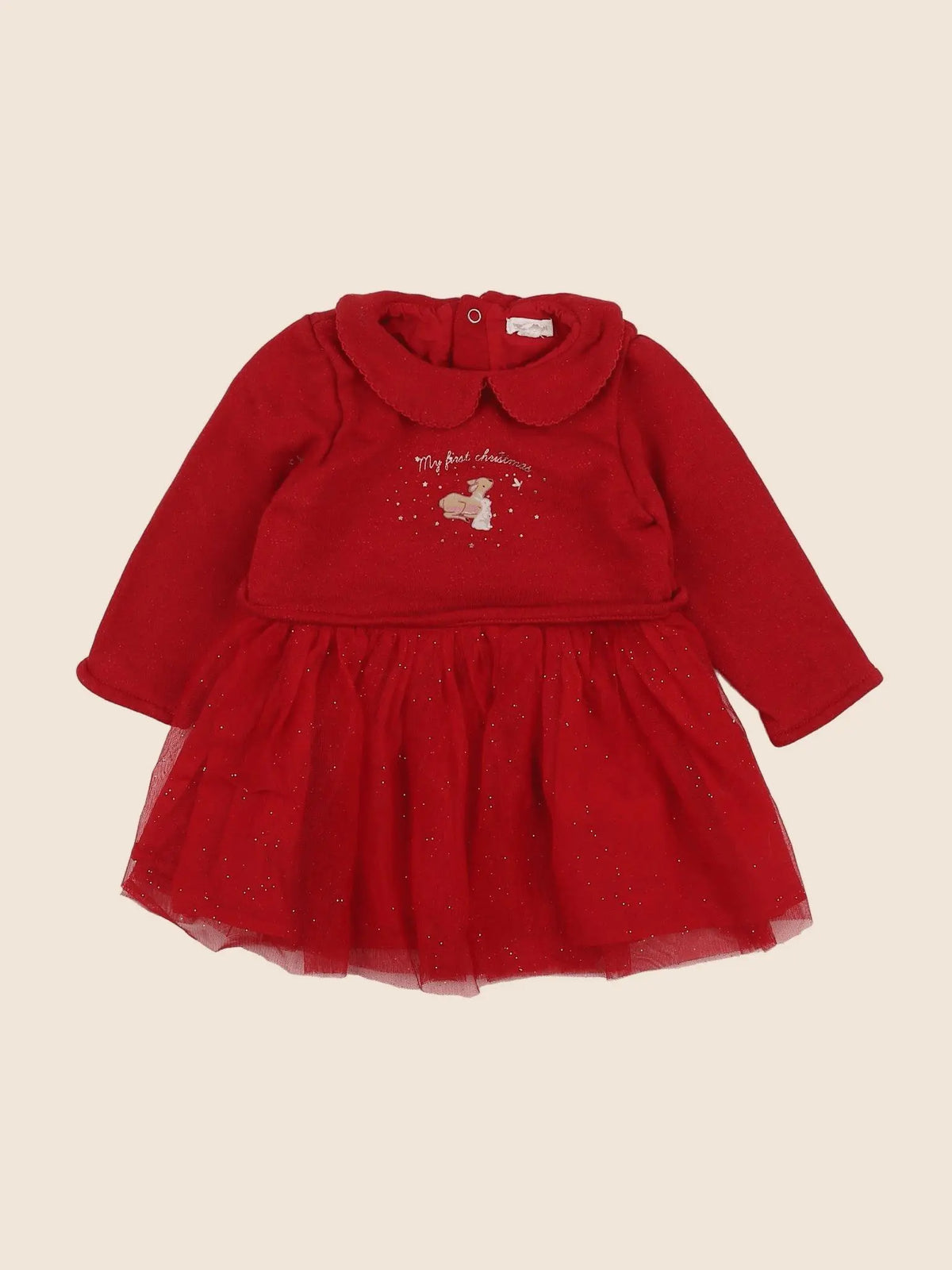 Vertbaudet - robe rouge - 12 mois