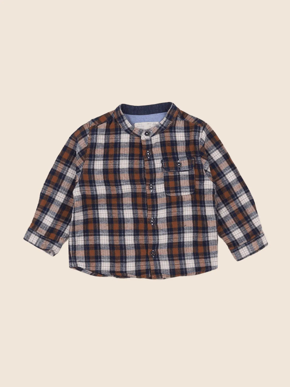 Zara - chemise bronze, multicolore - 6/9 mois