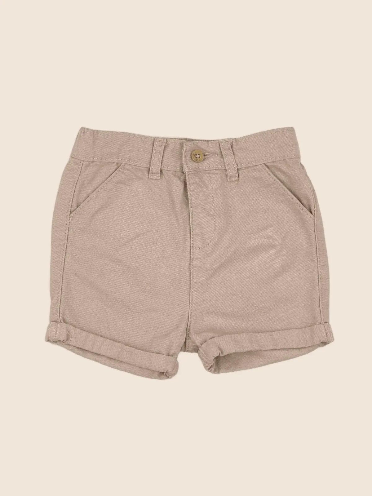 Vertbaudet - short beige - 12 mois