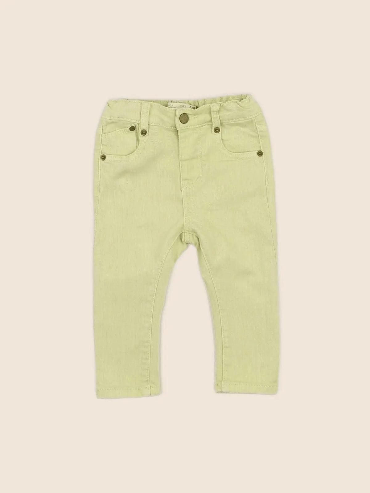 Zara - jean jaune - 6/9 mois