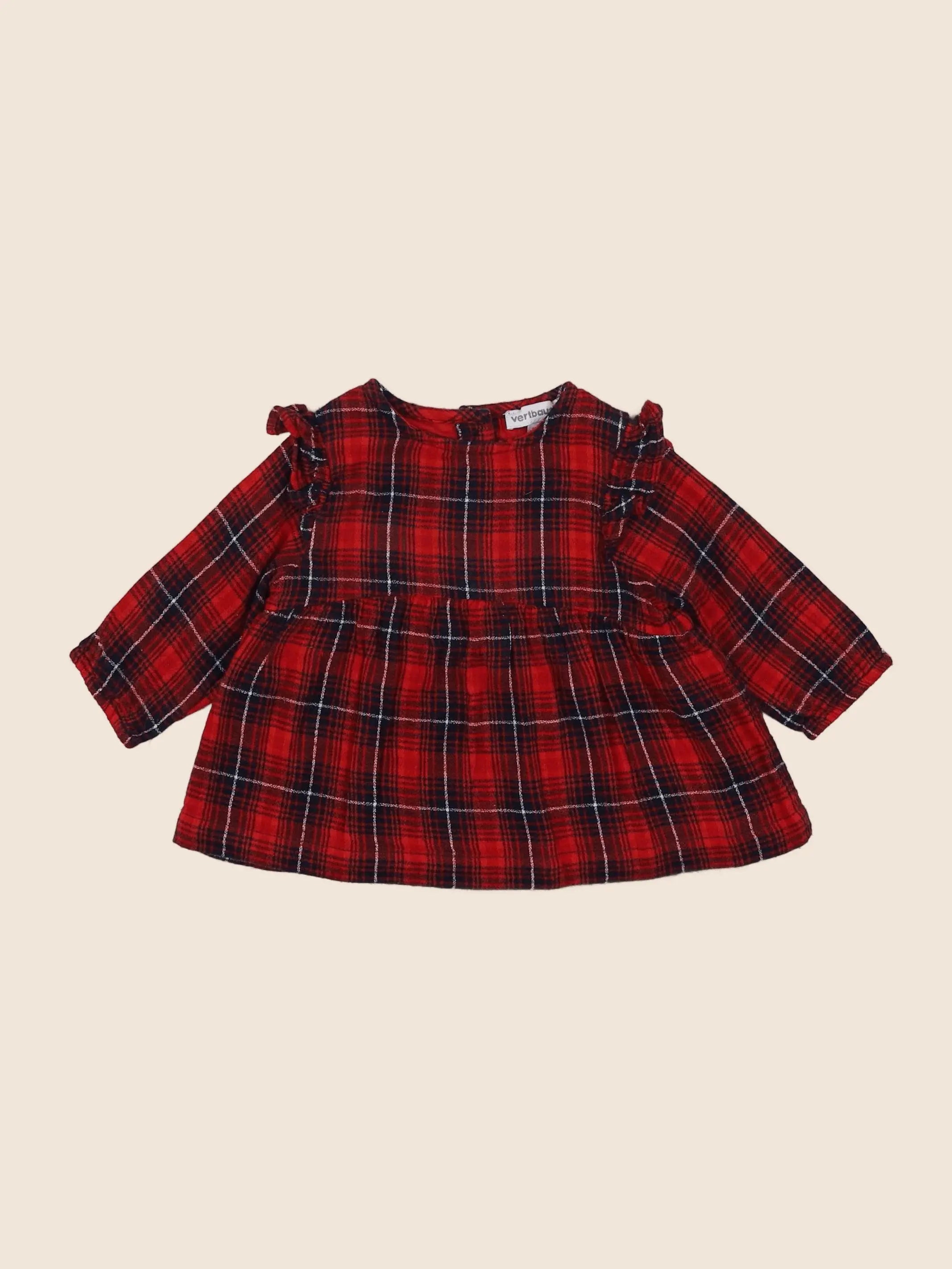 Vertbaudet - tee-shirt rouge - 3 mois
