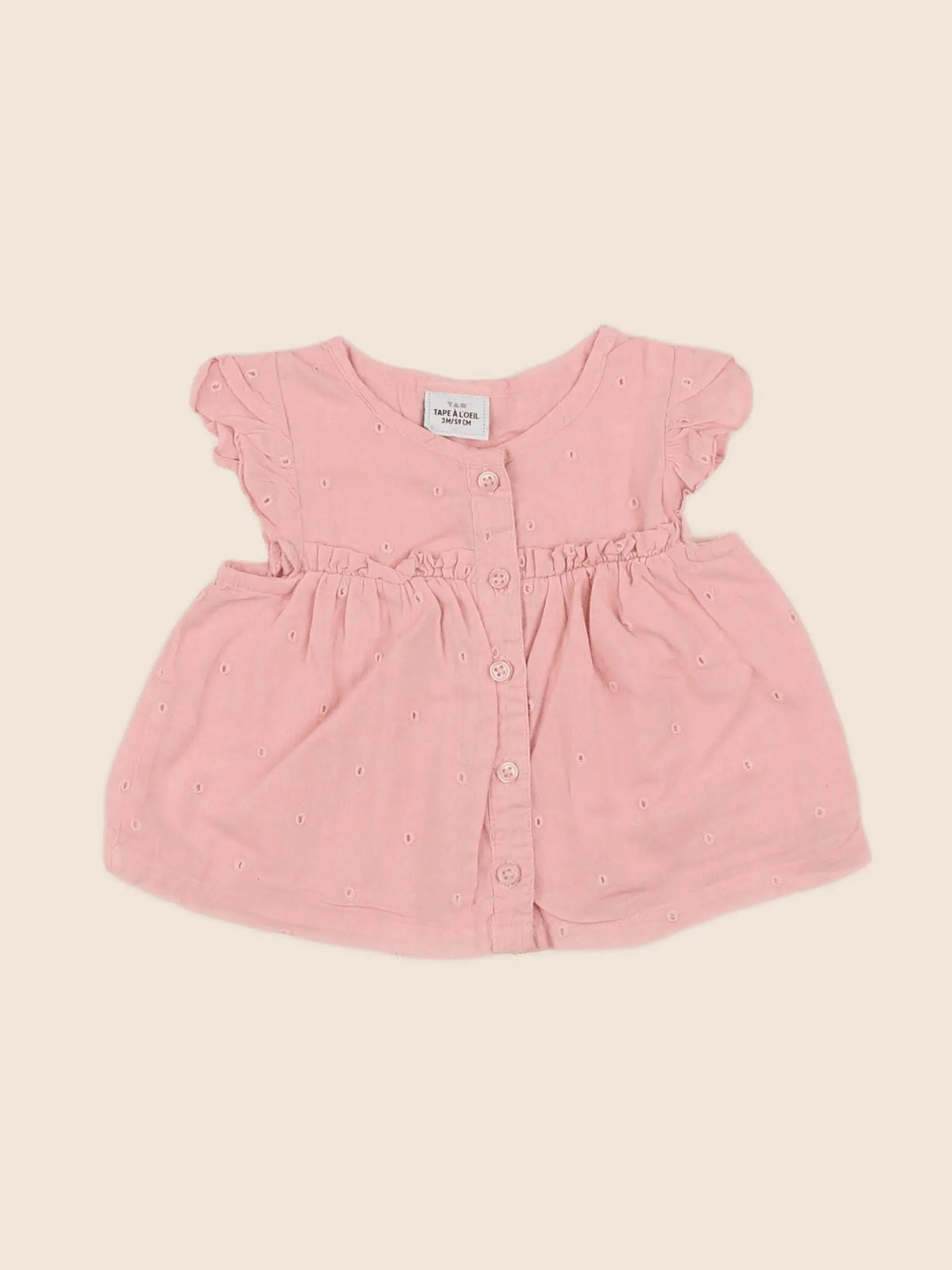 Tape à l'oeil - blouse rose - 3 mois
