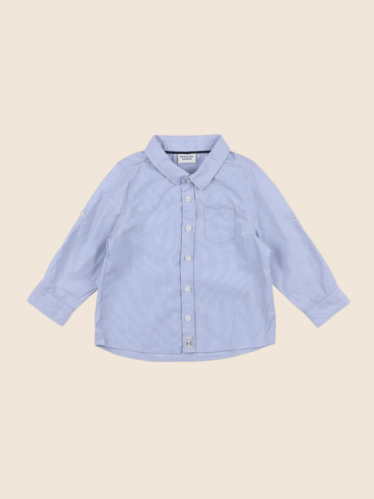 Tape à l'oeil - chemise bleu - 18 mois