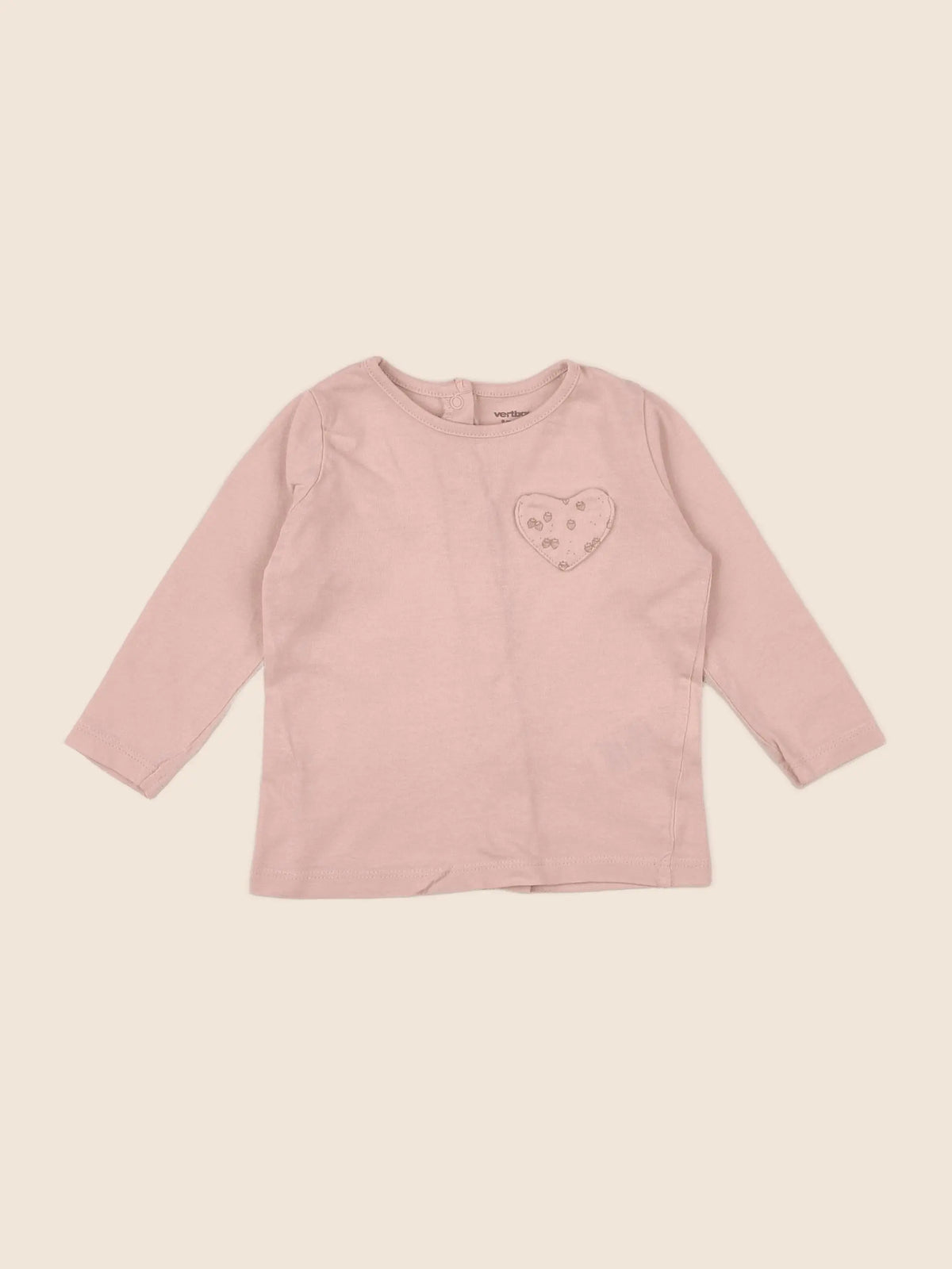 Vertbaudet - tee-shirt jaune - 9 mois