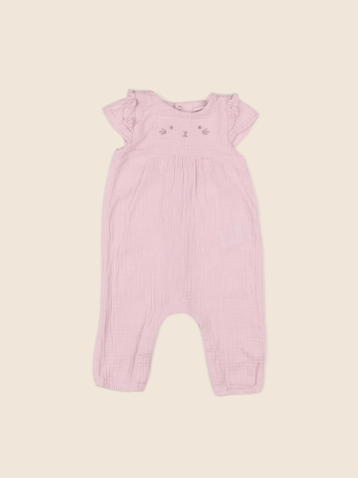 Vertbaudet - combinaison rose - 6 mois