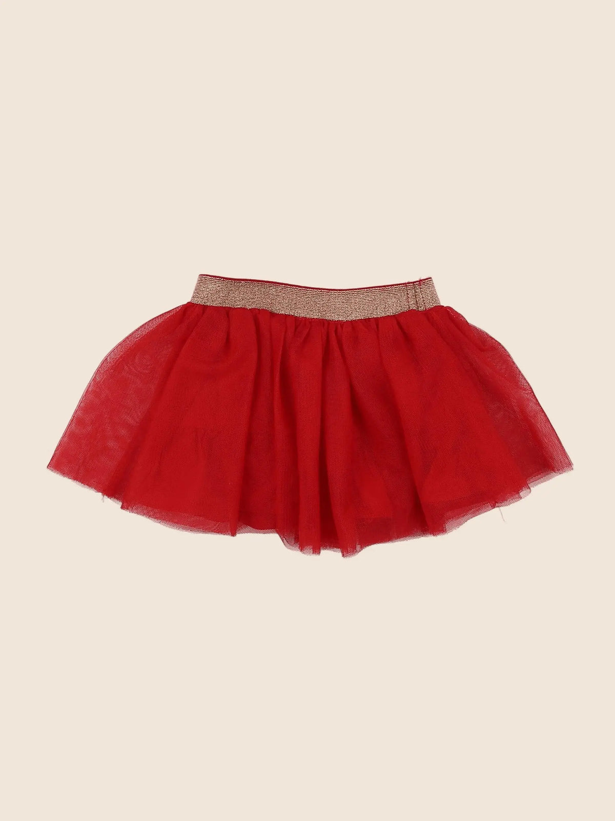 Vertbaudet - jupe rouge - 9 mois