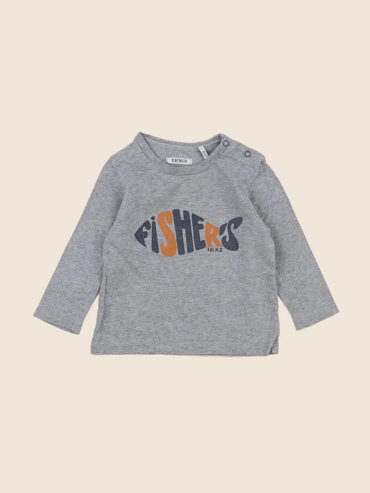 IKKS - tee-shirt gris - 6 mois
