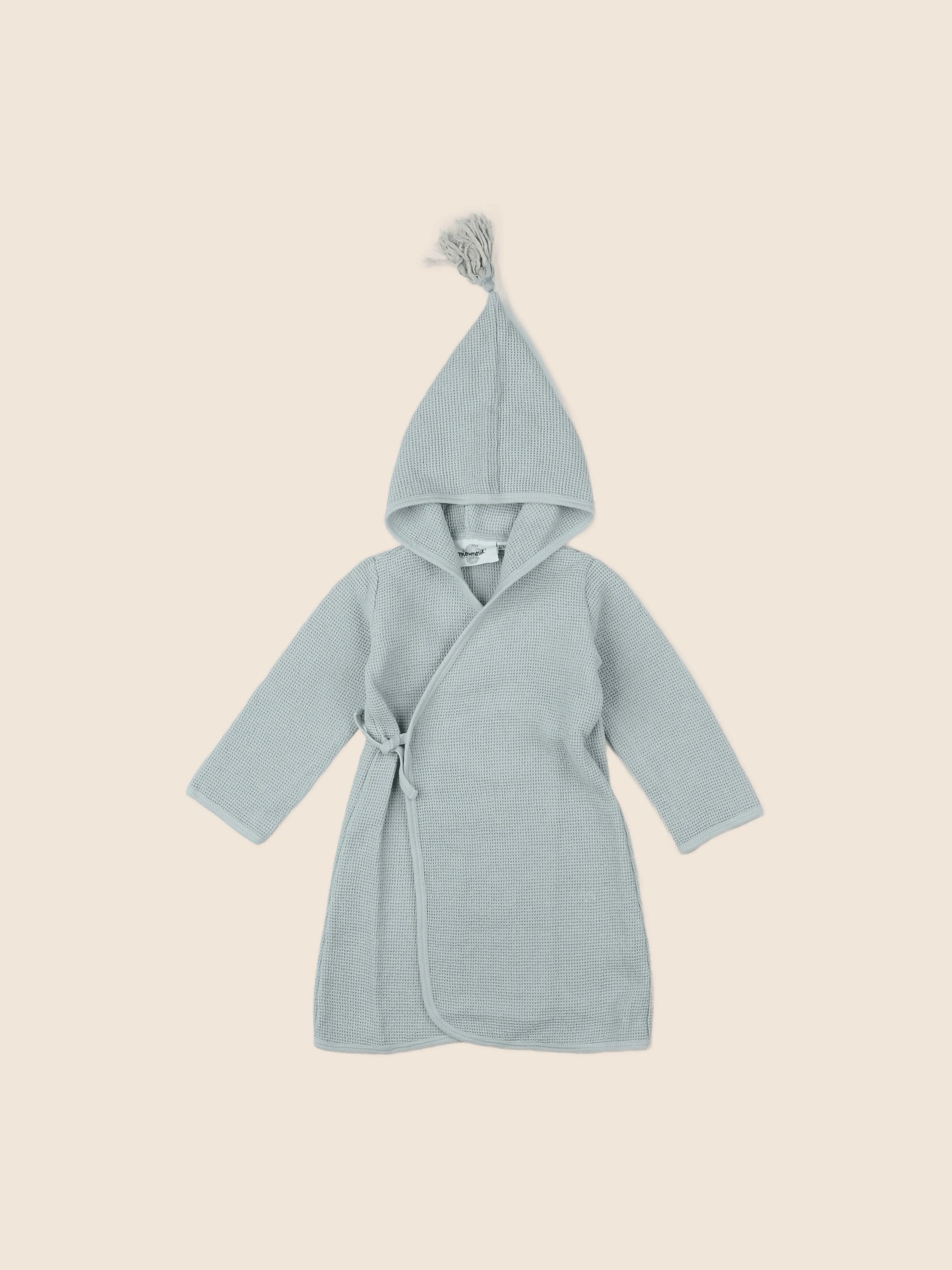 Moumout' - peignoir bleu - 12 mois