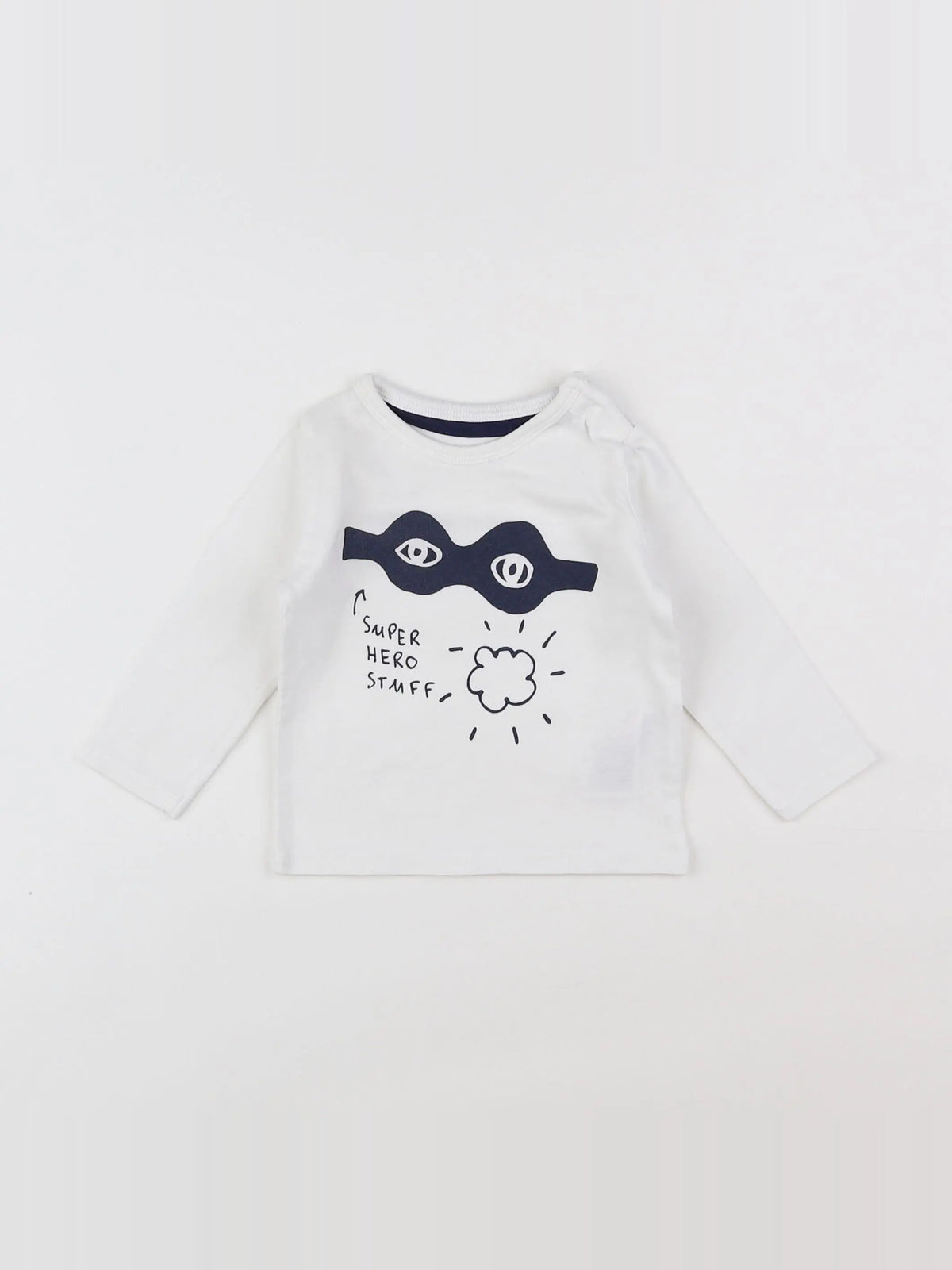 Vertbaudet - tee-shirt blanc - 6 mois