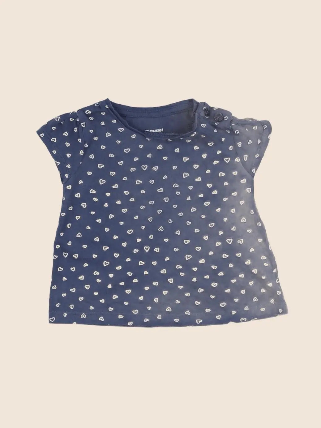 Vertbaudet - tee-shirt bleu - 6 mois