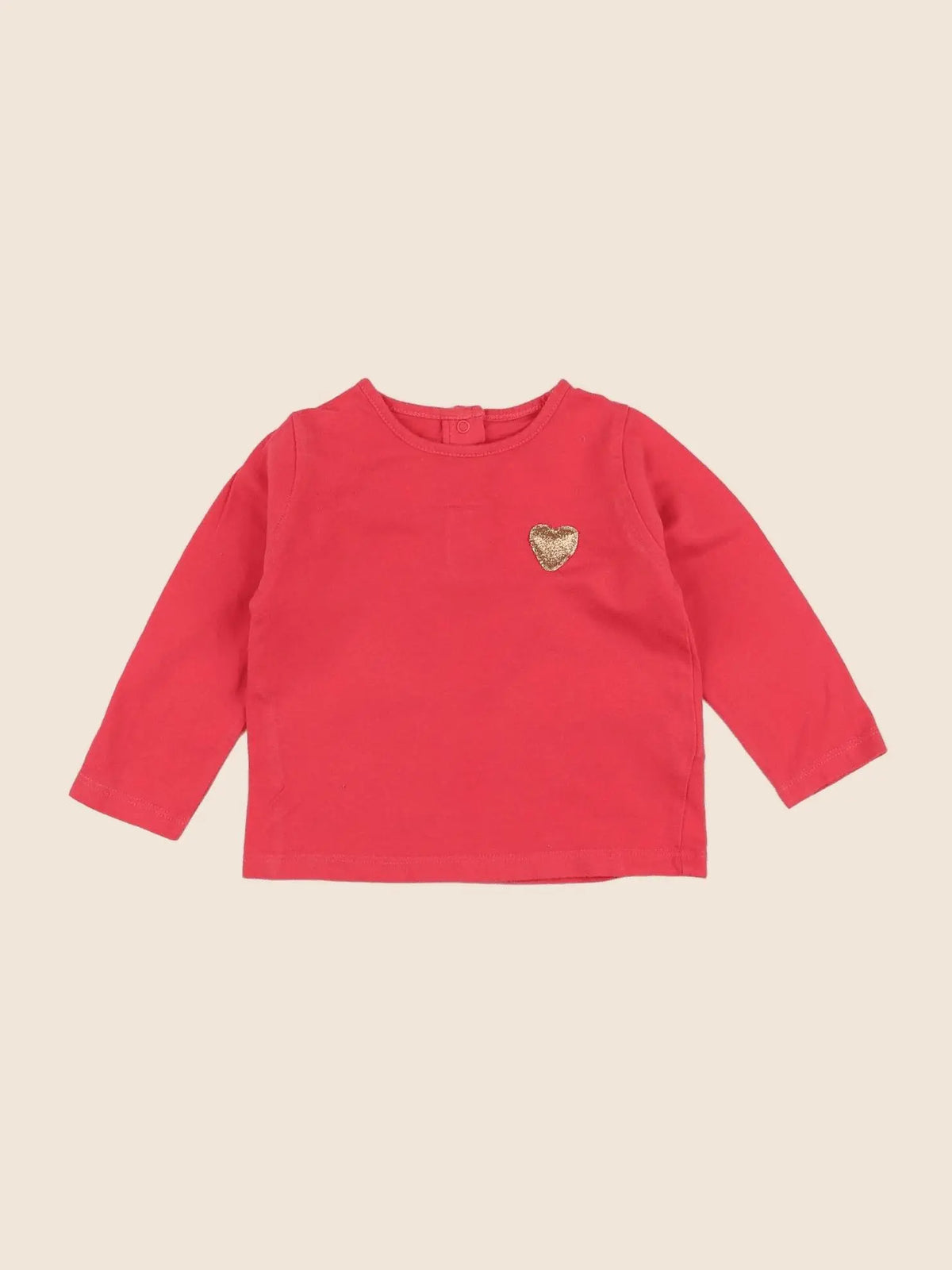 Vertbaudet - tee-shirt rose - 12 mois