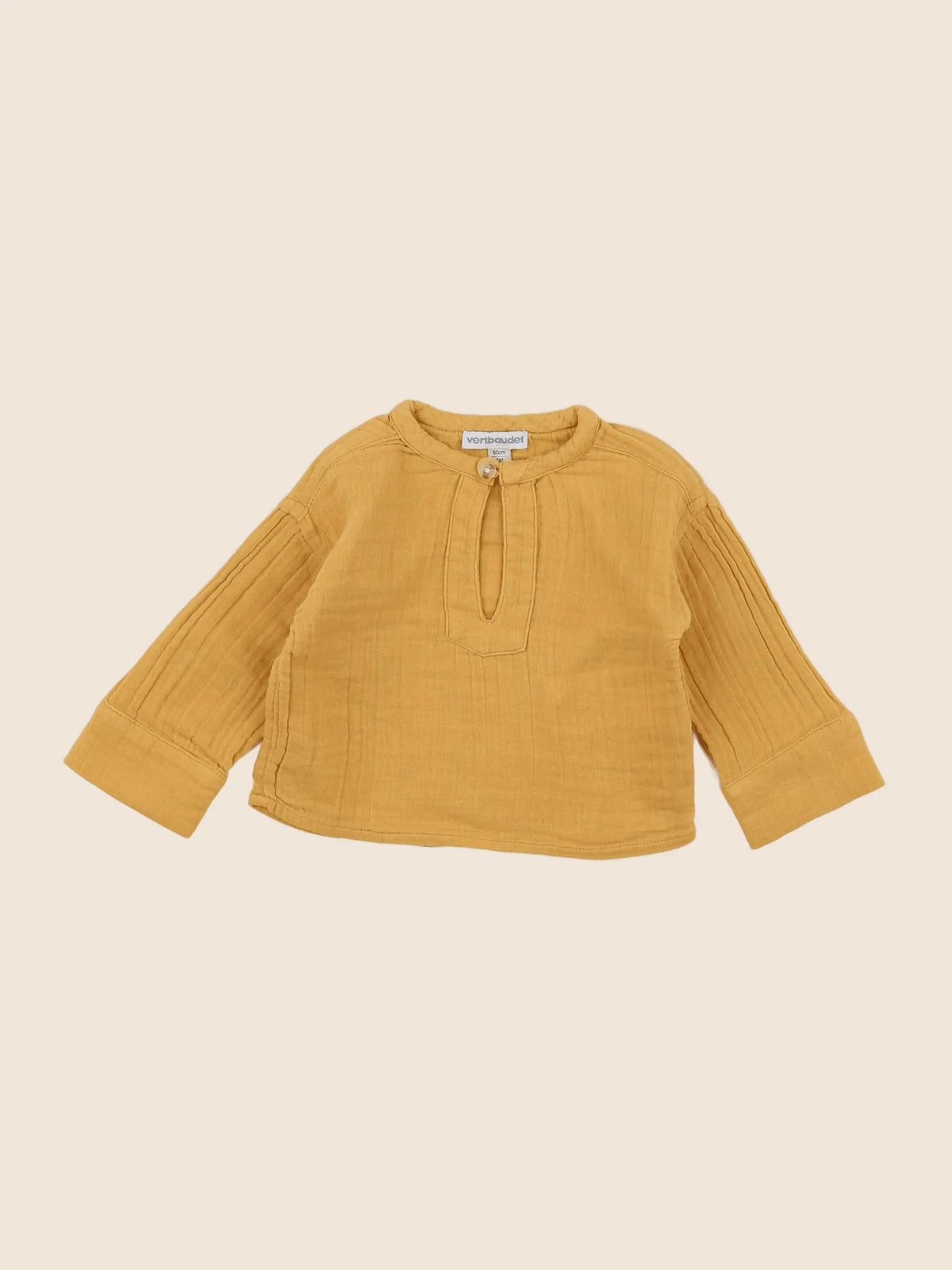Vertbaudet - blouse jaune - 3 mois