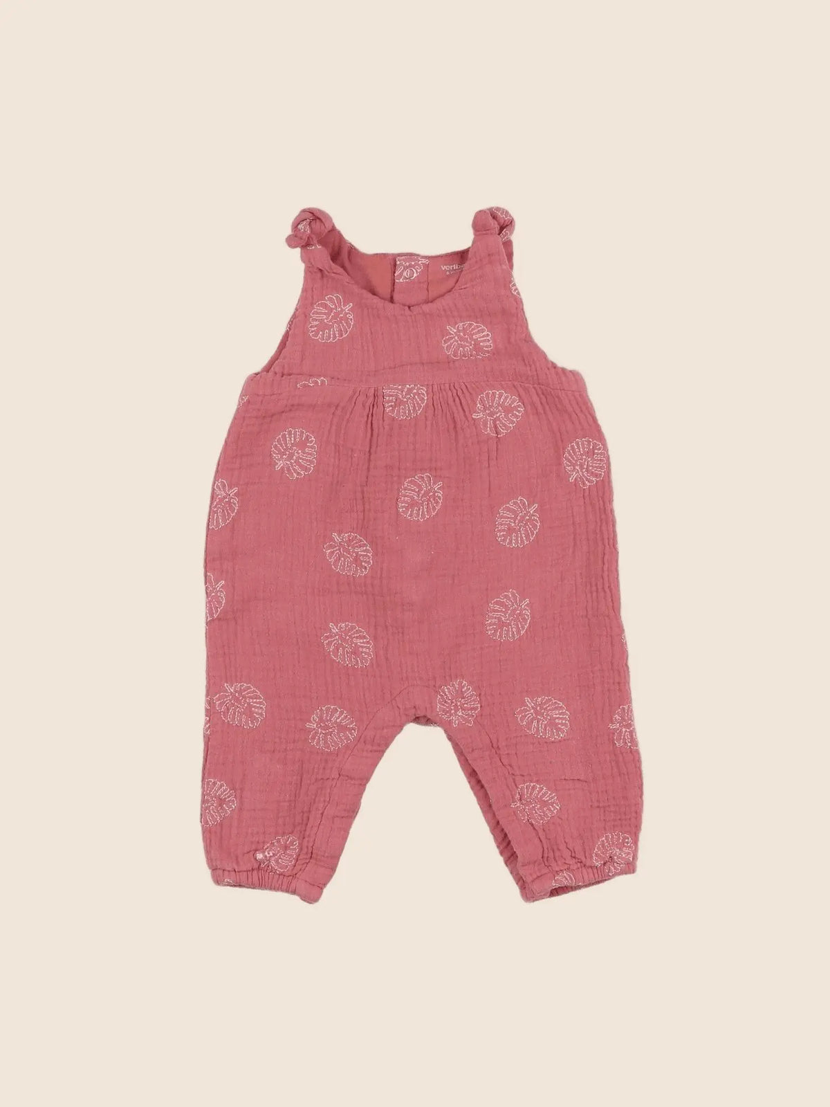 Vertbaudet - combinaison rose - 6 mois