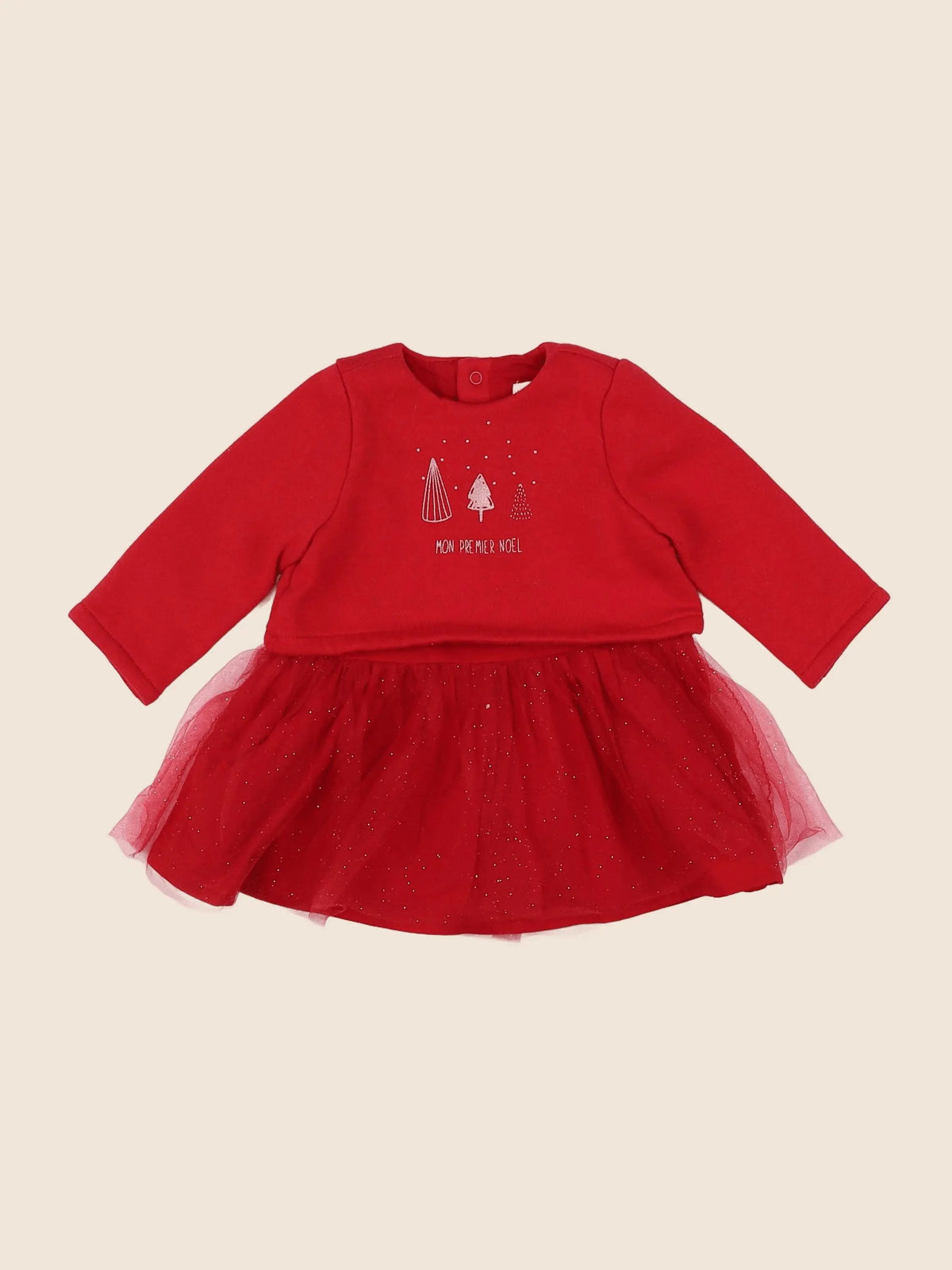 Vertbaudet - robe rouge - 3 mois